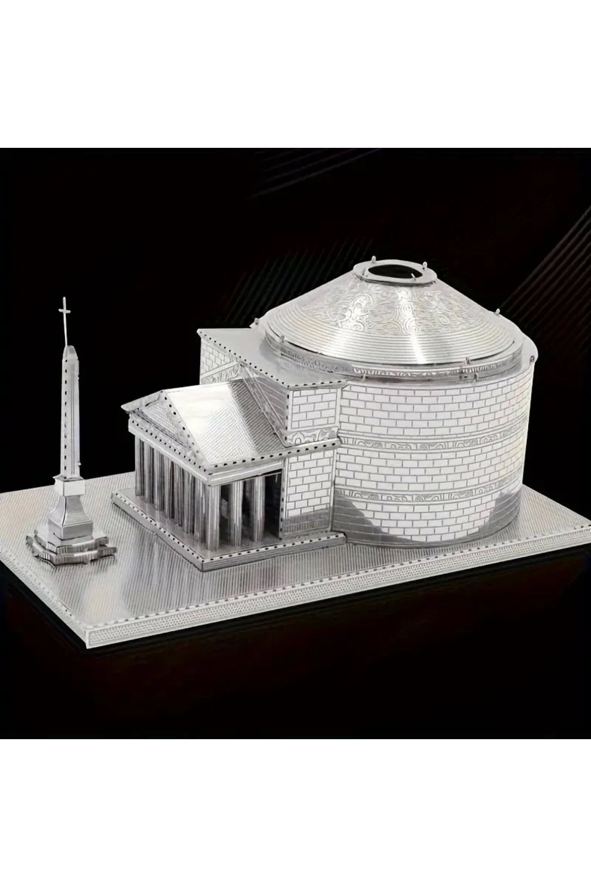 DIY-3D Metal Puzzle Puzzle Roman Temple Model Set Above 14 Years Heelik Model 1