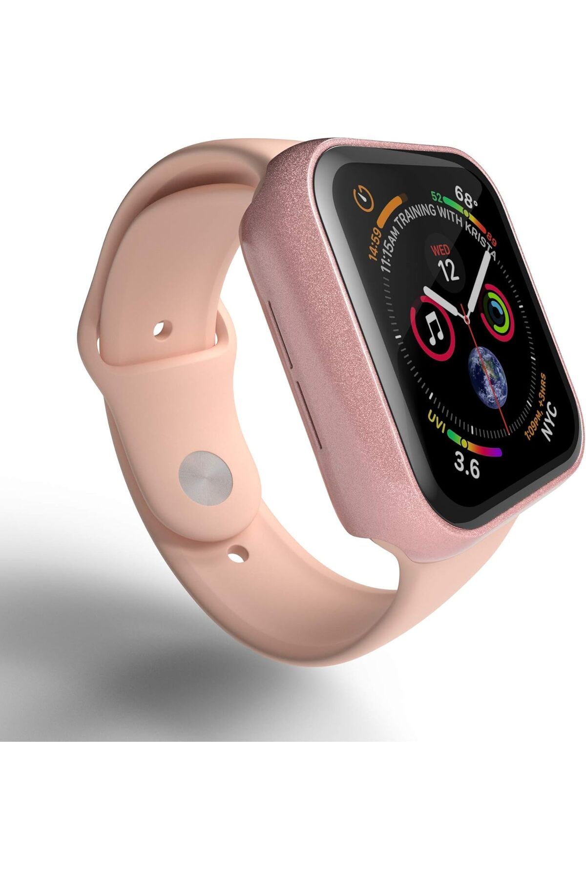 HYPHEN-Apple Watch Protector Tempered Glass Rose Gold 40mm 2