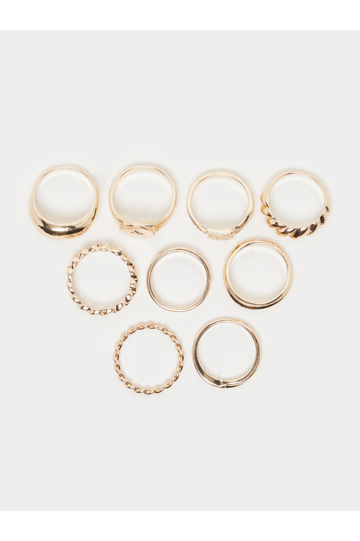 Styli-Set of 9 - Textured Assorted Rings 2