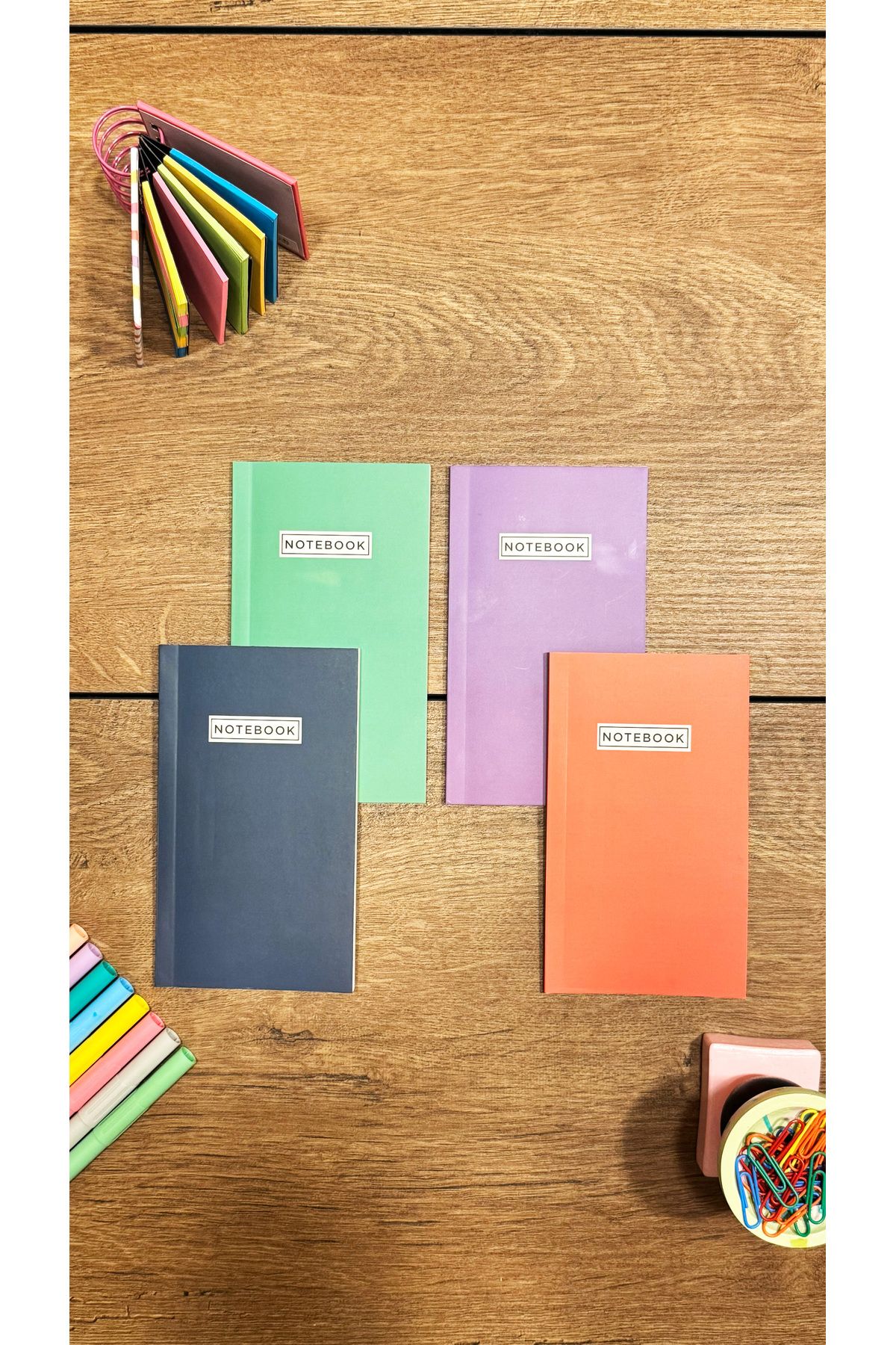 Fly Notes-10X15 cm 64 Pages Unlined School Notebook Set - Mini Notepad, Unlined Series 4