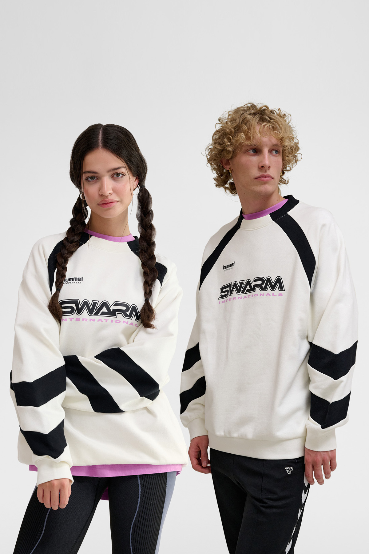 سویشرت ورزشی سایز بزرگ CREW مدل SWARMS هامل سویشرت اسپرت hummel