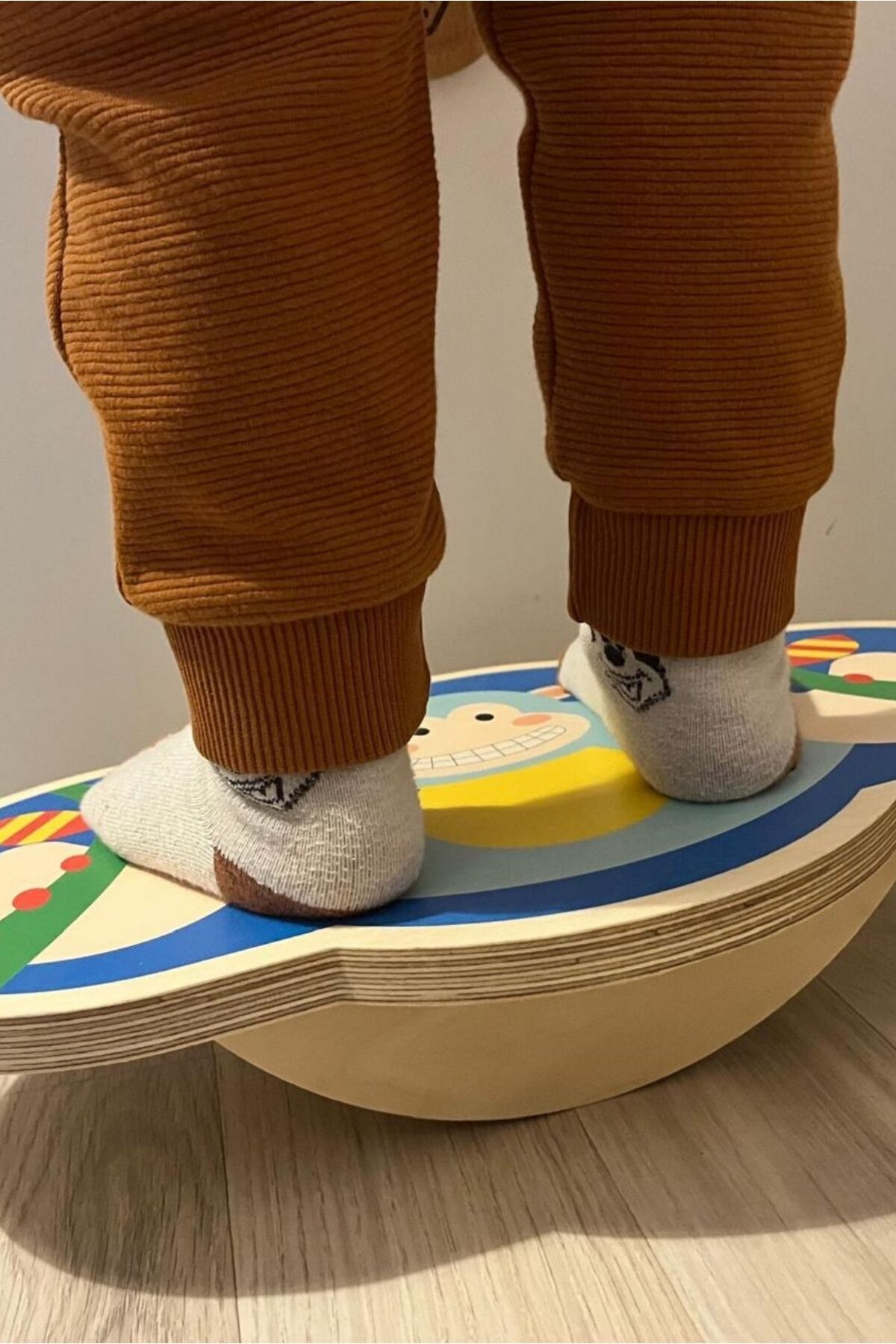 Hopiers Ahşap Denge Tahtası / 1+ Yaş / Montessori Eğitici ve Öğretici Çocuk Denge Oyunu / Güvenli,Eğlenceli fotoğrafı 2 (önizleme)