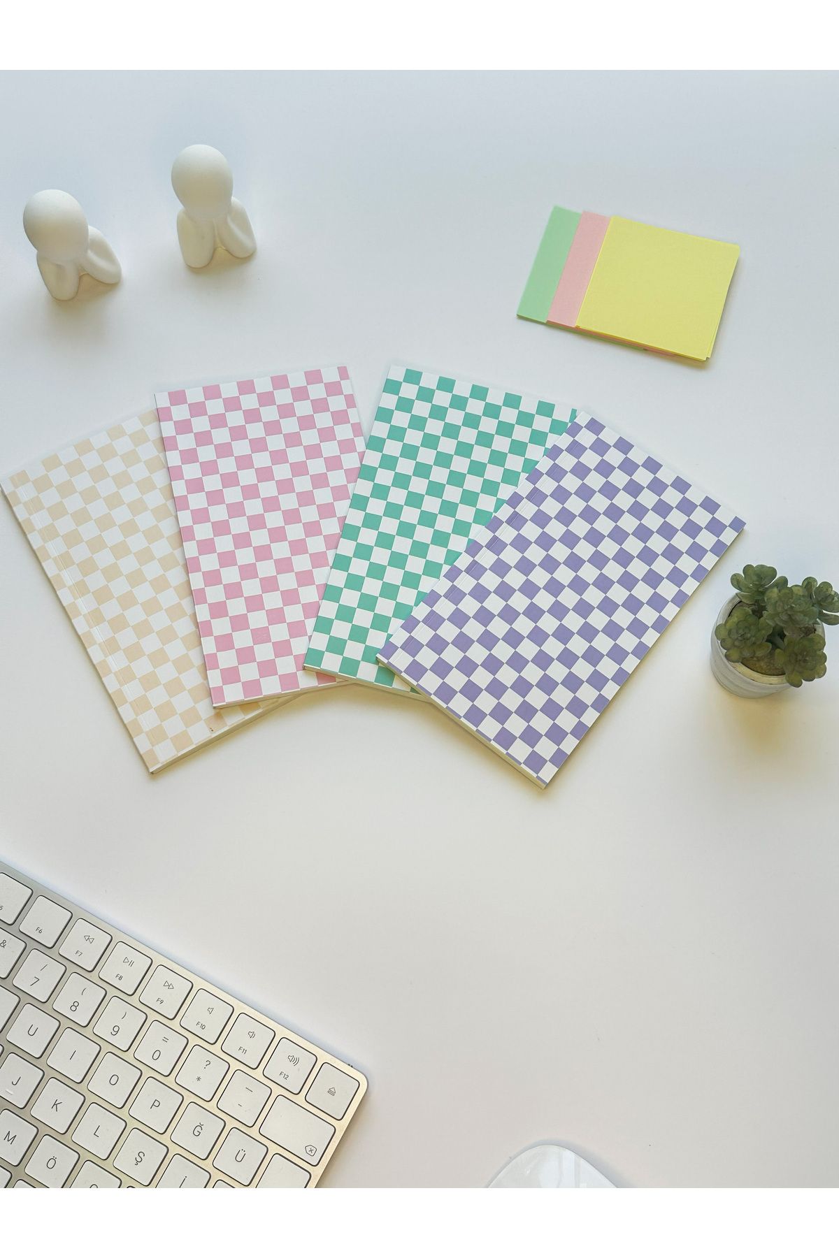 Fly Notes-Chess 4-Piece Checked Notebook Set 10 X 15 cm 64 Pages School Notebook Mini Notebook Gift Notebook 3