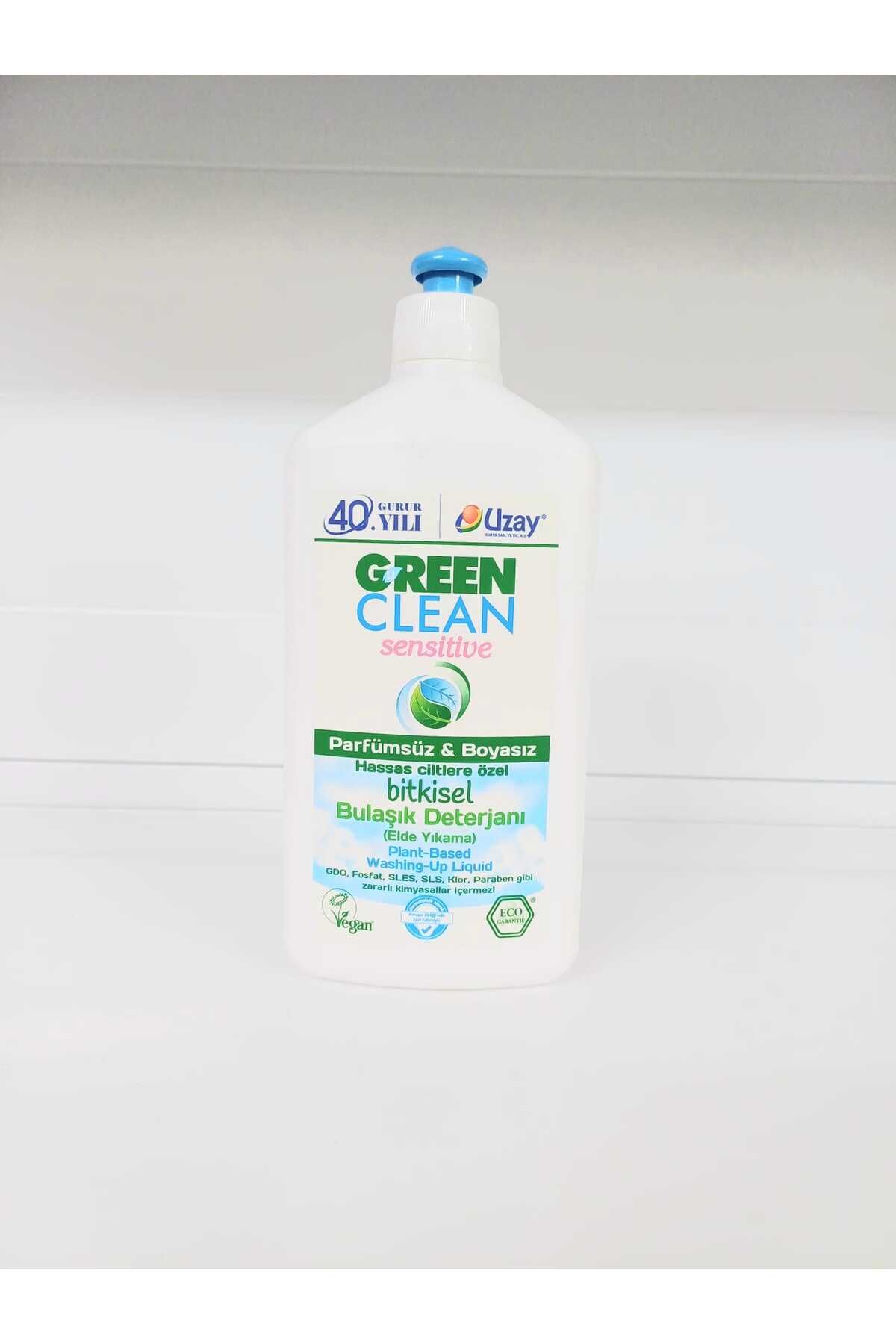 Green Clean Bitkisel Parfümsüz & Boyasız Bulaşık Deterjanı (Elde Yıkama) 500 ml