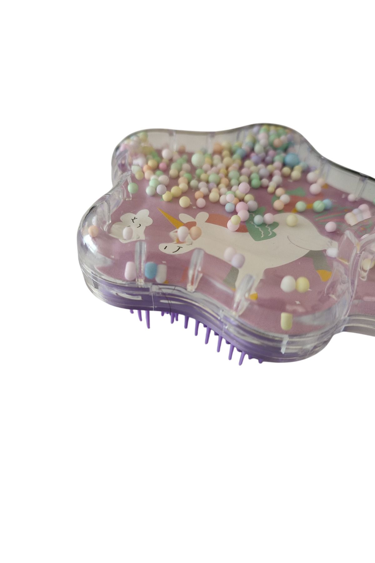 Mia Giyim-Cute Unicorn Themed Sequin Hair Brush Comb 2