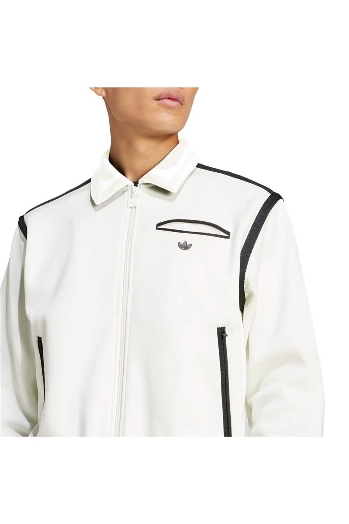 adidas-White Men's Jacket - Prem Tt Jd3396 4