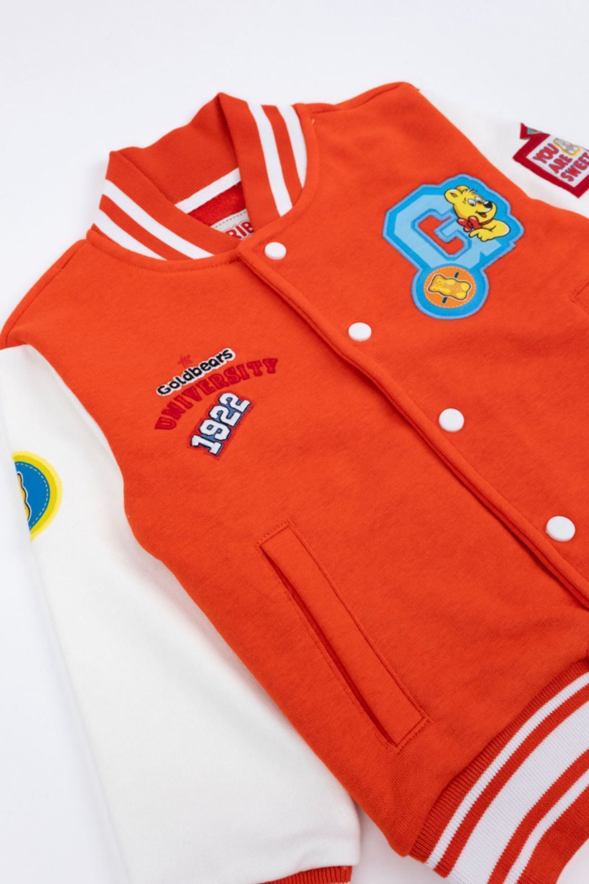 Haribo-4-10 Years Licensed Unisex Children's College Jacket -Orange- 2