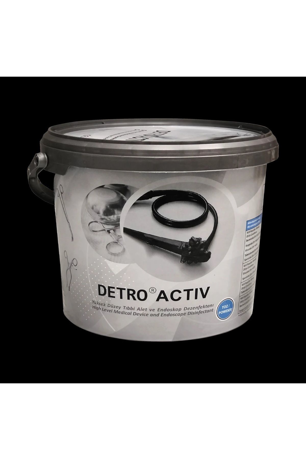 Detrox DETRO ACTIV Yüksek Düzey Tıbbi Alet ve Endoskop Dezenfektanı 2,5 KG