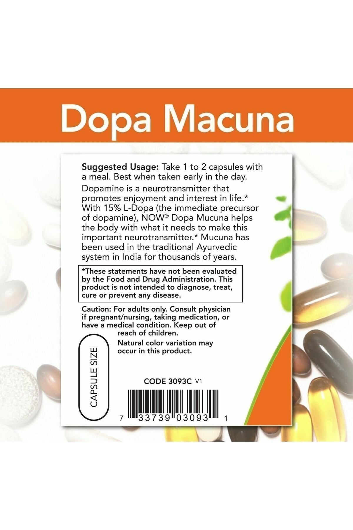 Now-L-dopa Dopa Mucuna الدوبامين دعم الدماغ مُستخلص كابيكاتشو القياسي ينطبق بشكل طبيعي 15% 3