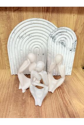 DİA HANDMADECOR Taş Tozu 3 lü kadın figür