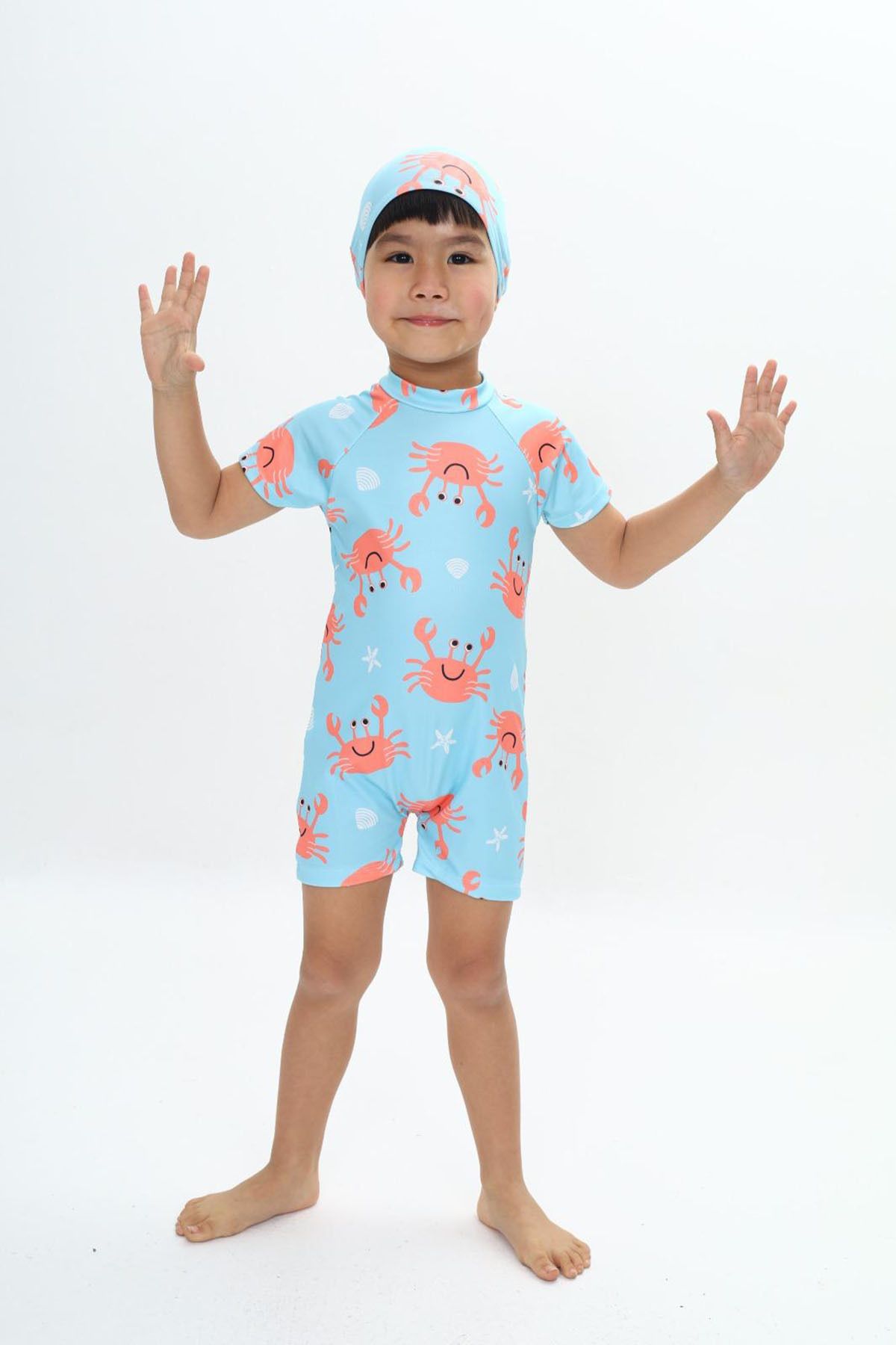 My Kids Wear-Boy's Jumpsuit Swimsuit with Boned, Washed Zipper, Sun Protection 5