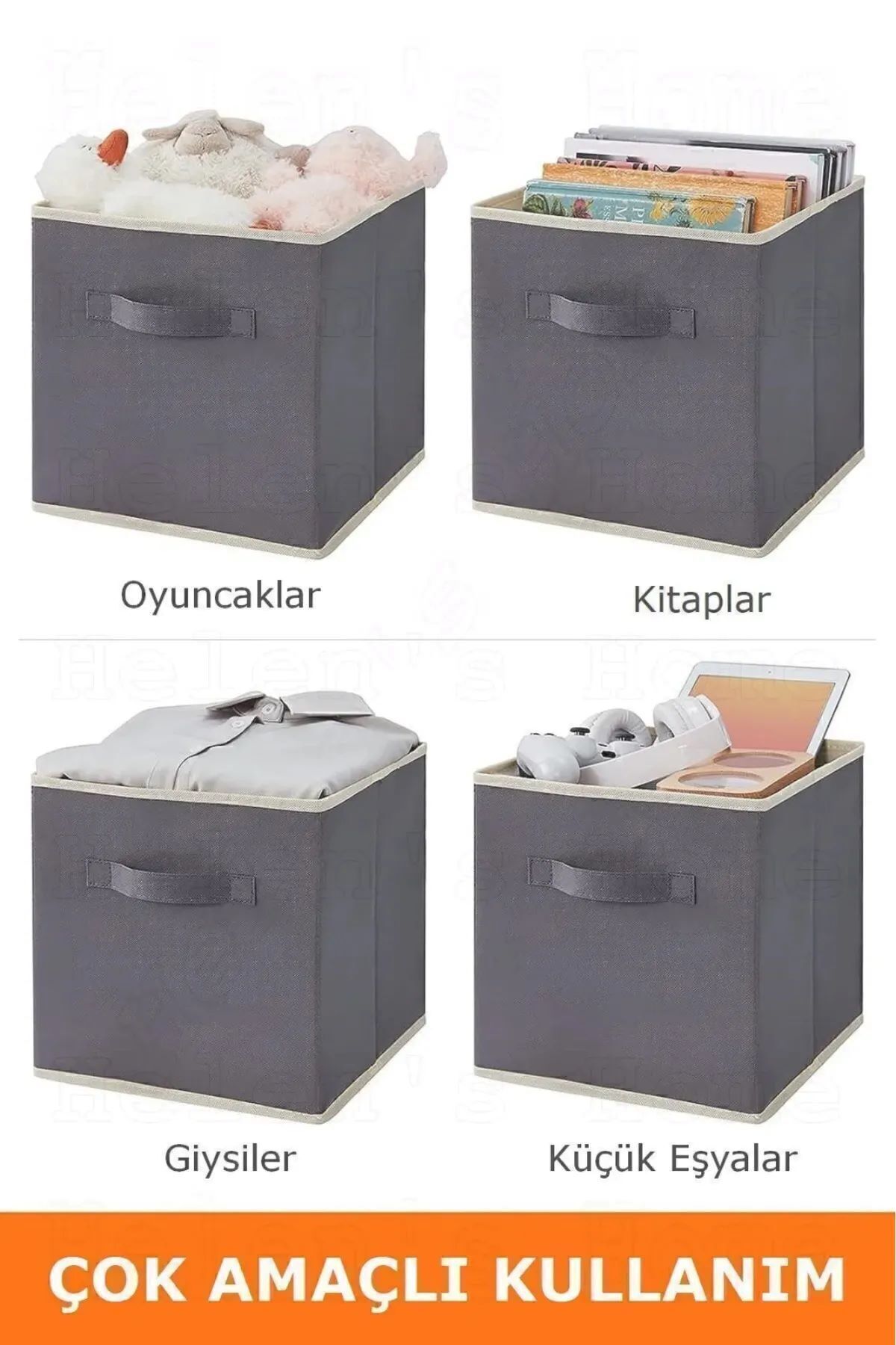 she berrak Dulap Pentru Rufe Camera Copiilor Organizator De Jucării Organizator Pliabil Pentru Cutii De Depozitare - One Size