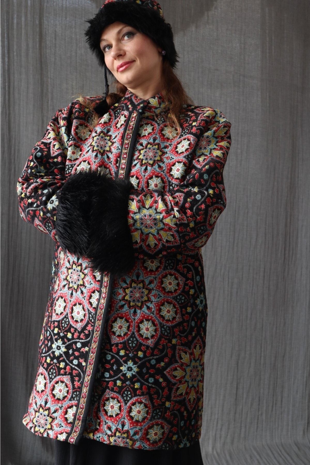 Su Koleksiyon  Rumi Palto - Tasarım Palto - Görsel 7