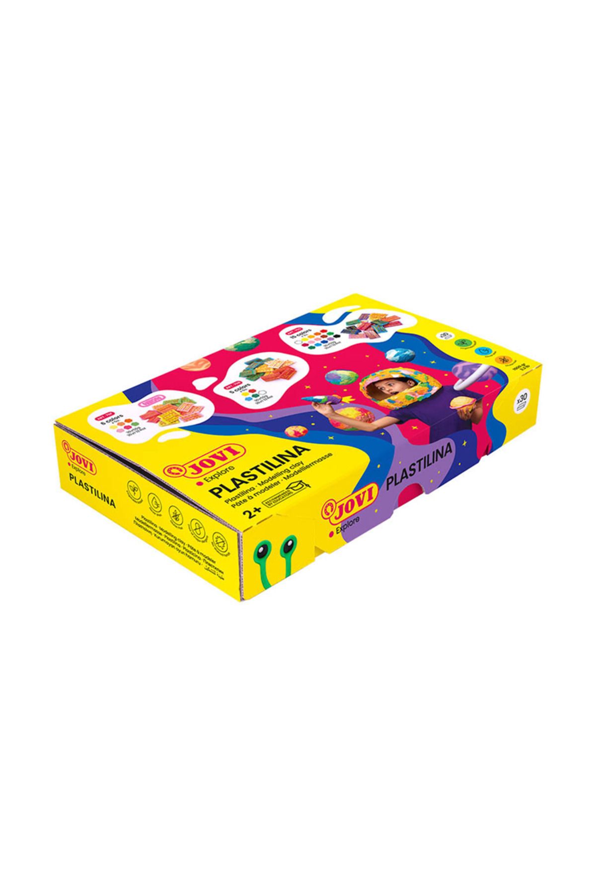Jovi-70S 50Gr Non-Drying Play Dough Assortment 2 X 15 Colors - Box of 30 7