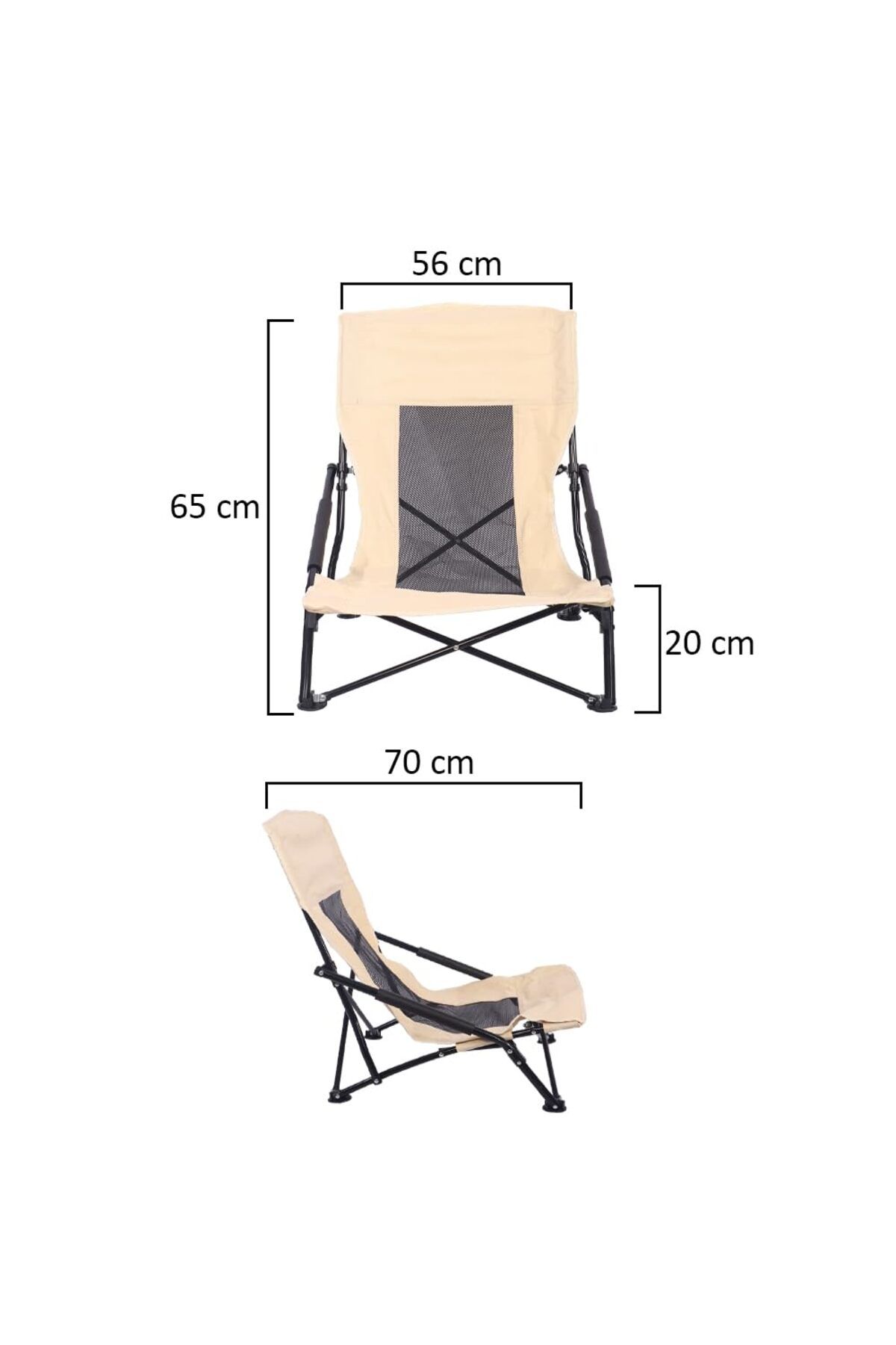 TrentonGCC-Patio Lounge Low Height Chair with Arm Rest for Reading  Outdoor Reclining Chair Recliner 2