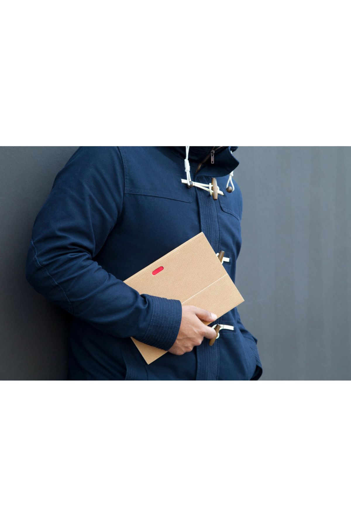 Paper-Oh-Ondulo Natural B6.5 Unlined Wrap Closure 112pages 100gsm Notebook (Pack of 2) 6