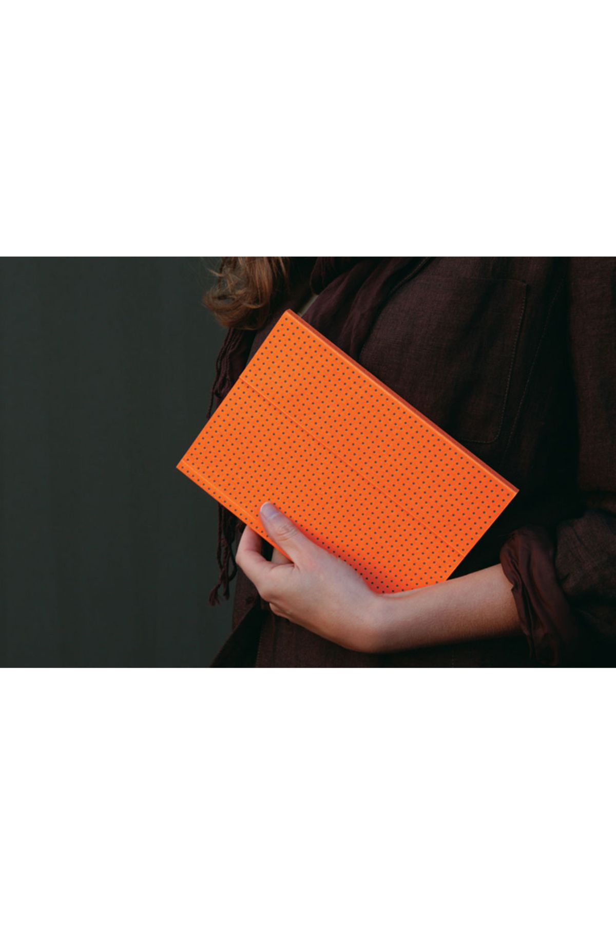 Paper-Oh-Circulo Orange on Grey A6 Unlined Wrap Closure 128 Pages 100gsm Notebook (Pack of 2) 6