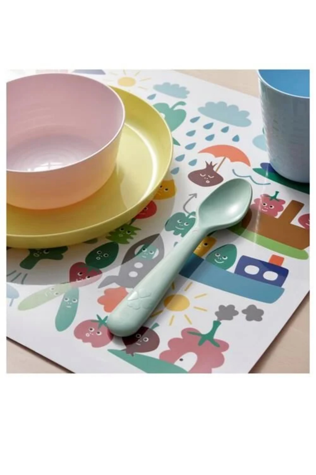 IKEA Premium Ürün Kaliteli Üretim Dayanıklı Kullanışlı Pratik Çocuk Bardak Tabak Kaşık Kase Setleri KALAS fotoğrafı 2 (önizleme)
