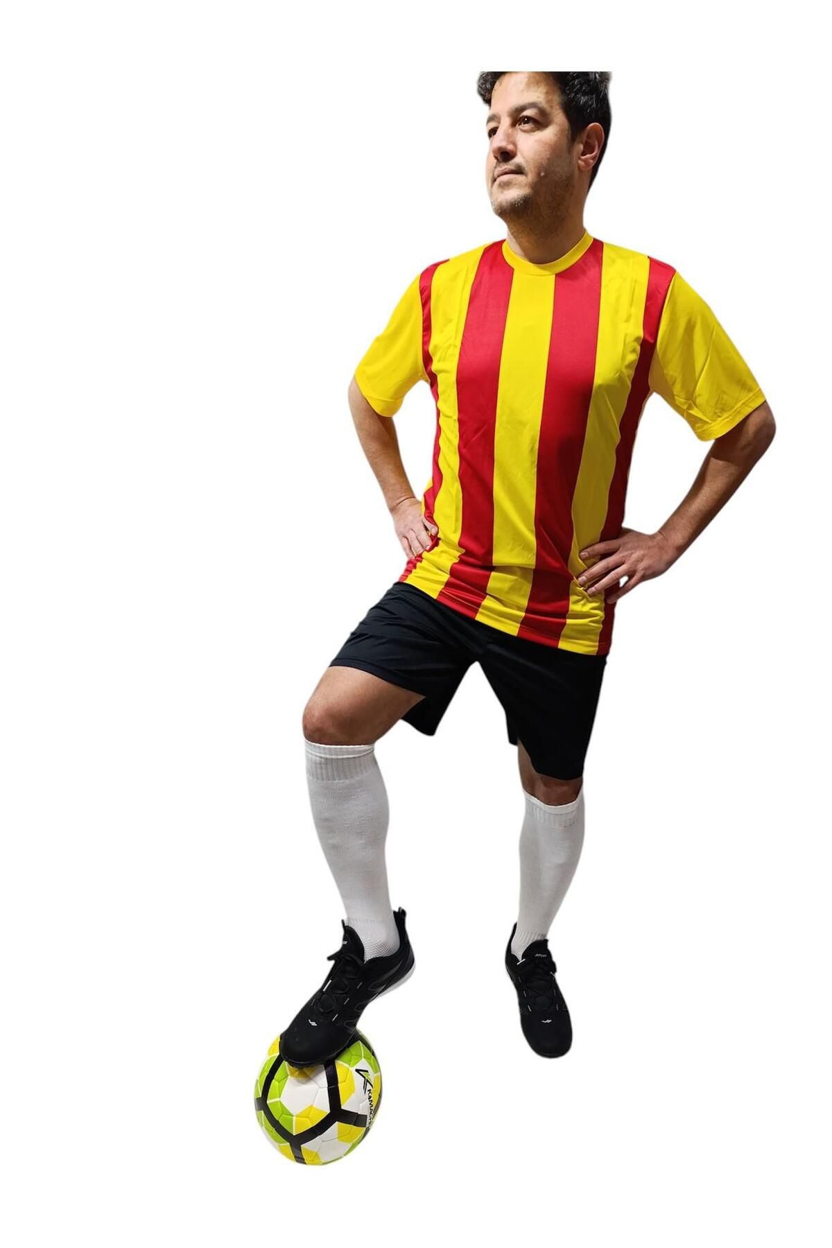 Albayrak Spor Halı Saha Futbol Forma Takımı, Forma ve Şort, Sarı-Kırmızı