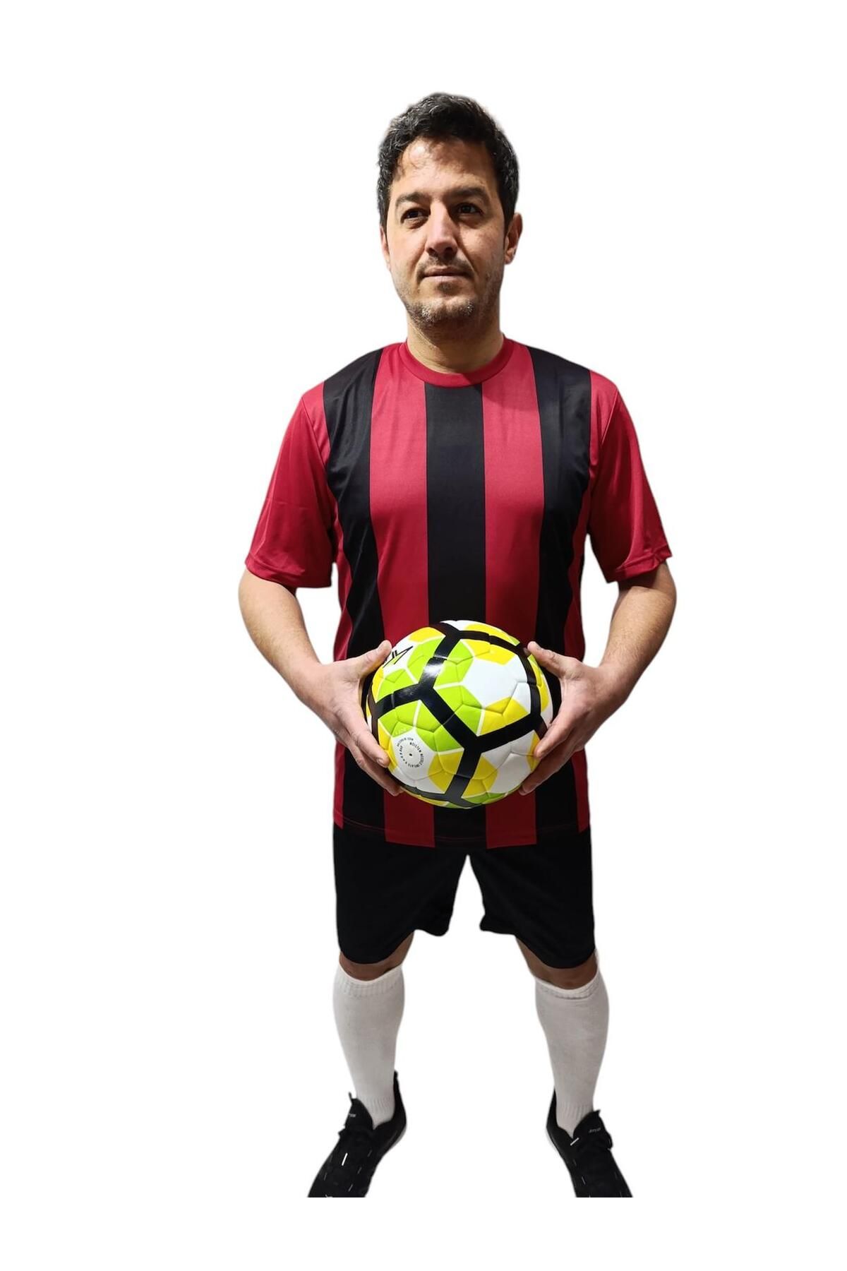 Albayrak Spor Halı Saha Futbol Forma Takımı, Forma ve Şort, Bordo-Siyah