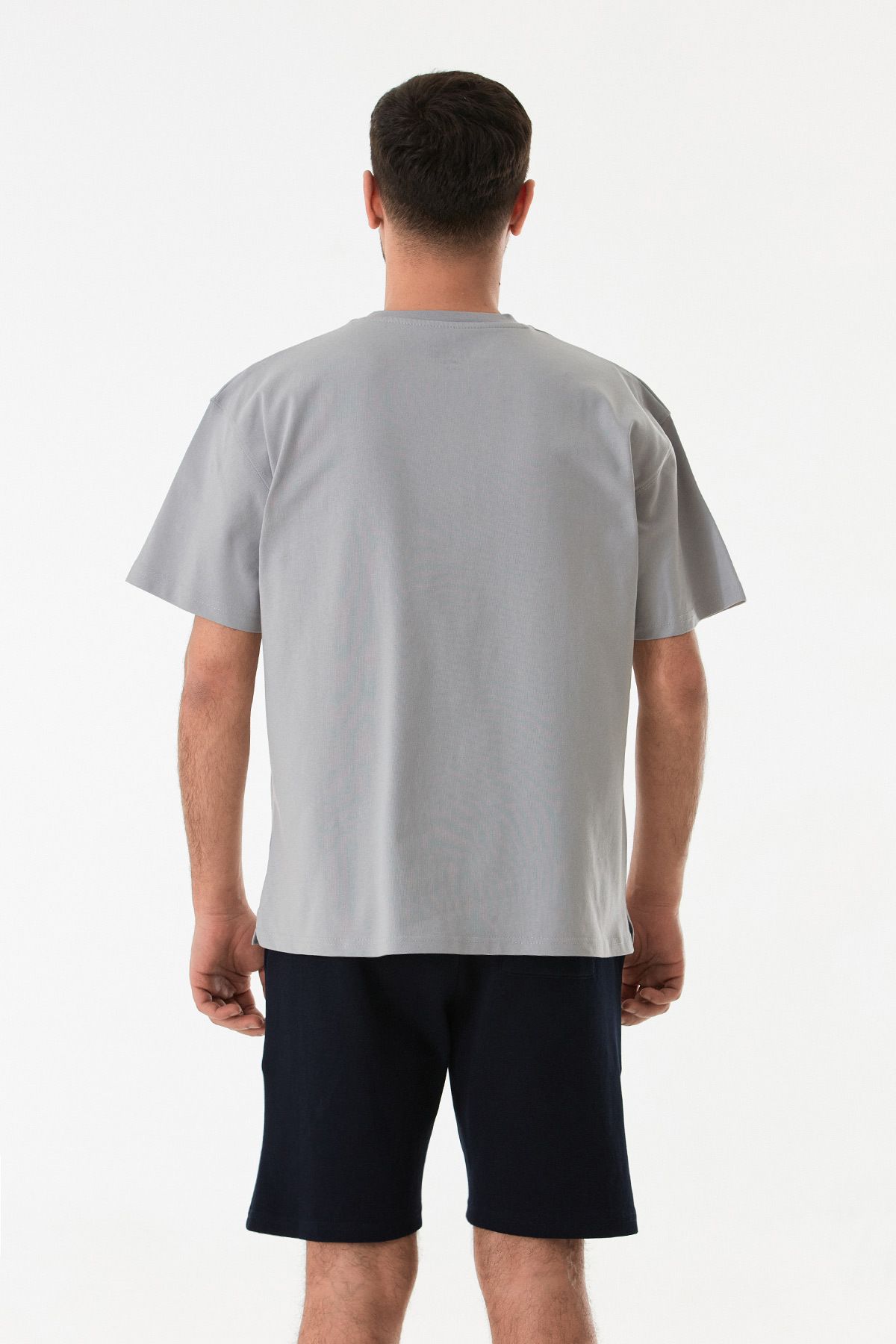 Fulla Moda-Μπλουζάκι Basic Crew Neck Oversize 4