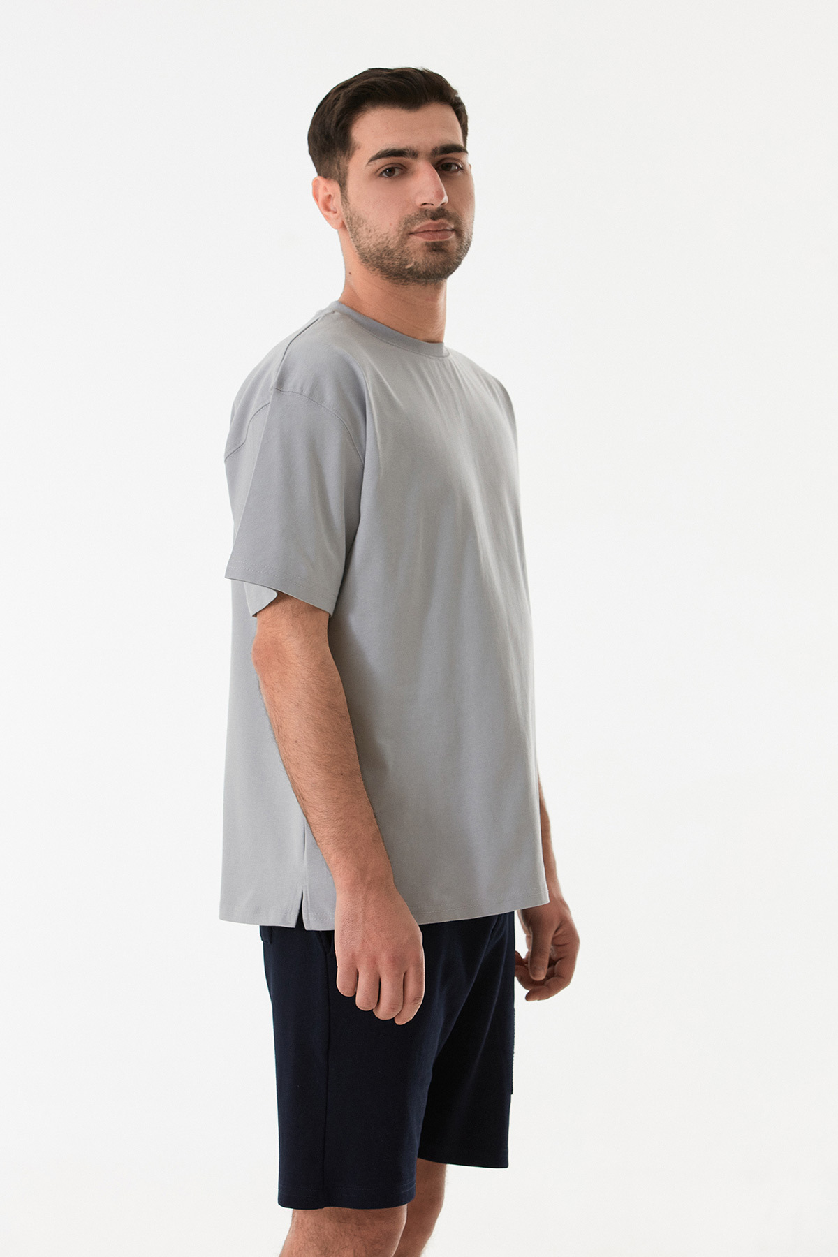 Fulla Moda-Μπλουζάκι Basic Crew Neck Oversize 5