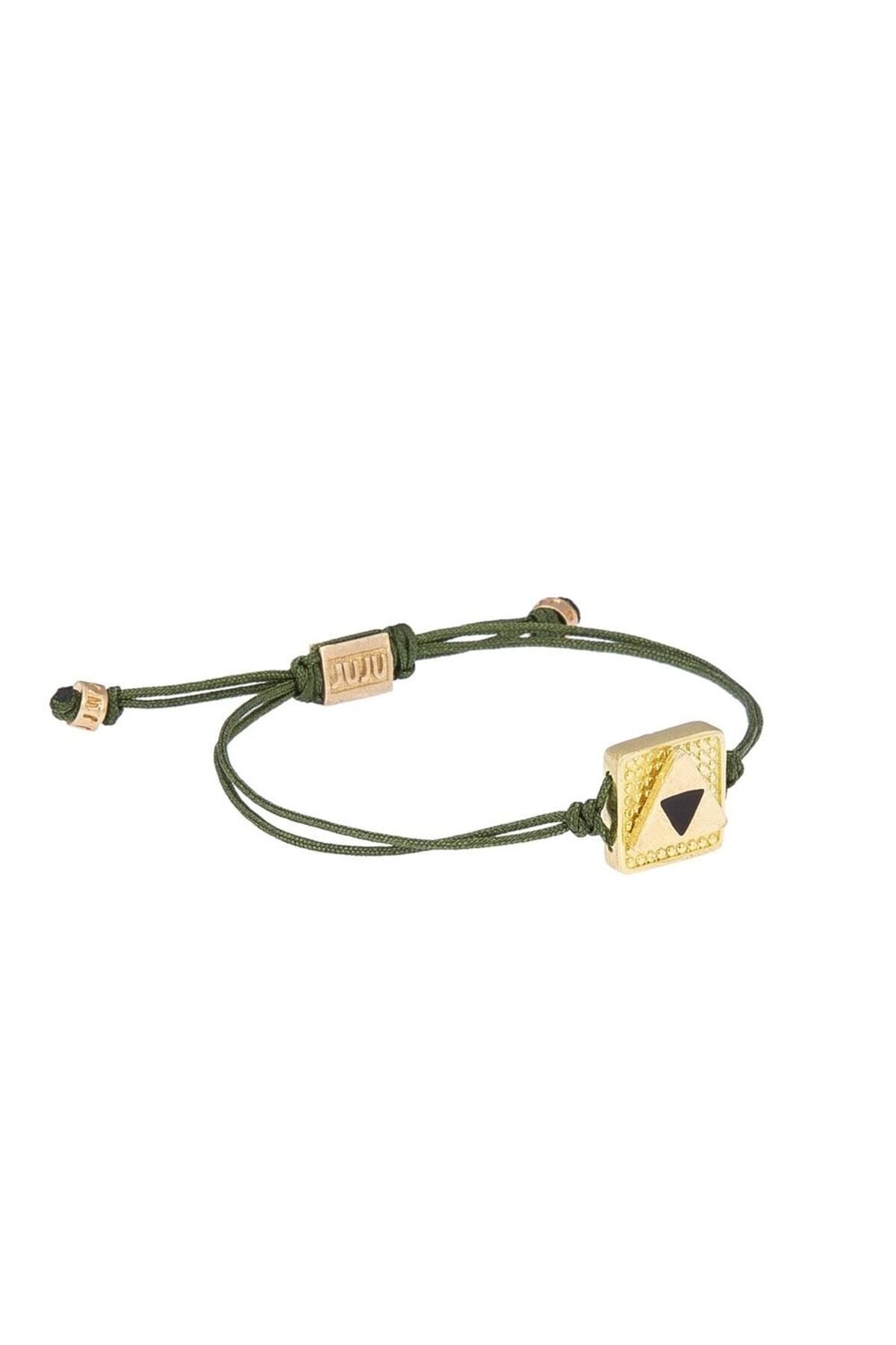 Juju-Rope Bracelet with Triangle Enamel in the Middle 2