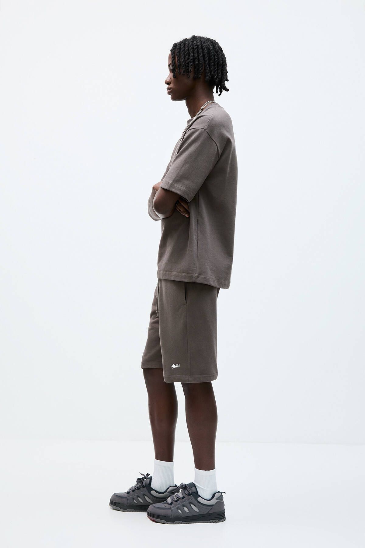 Pull & Bear-STWD jogger Bermuda shorts 3