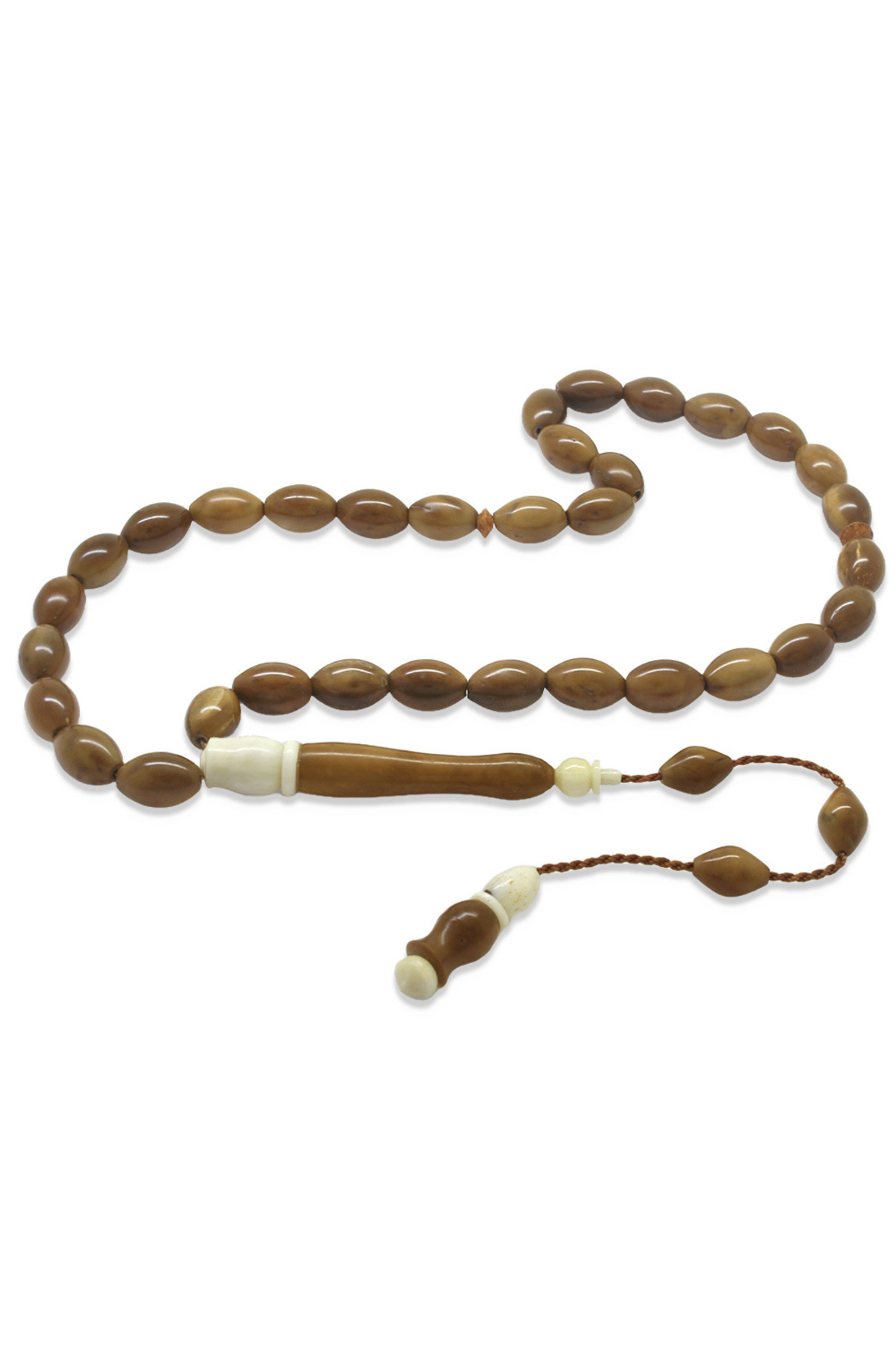 Tesbihane-Systemed Barley Cut Camel Bone Detailed Kuka Rosary 2