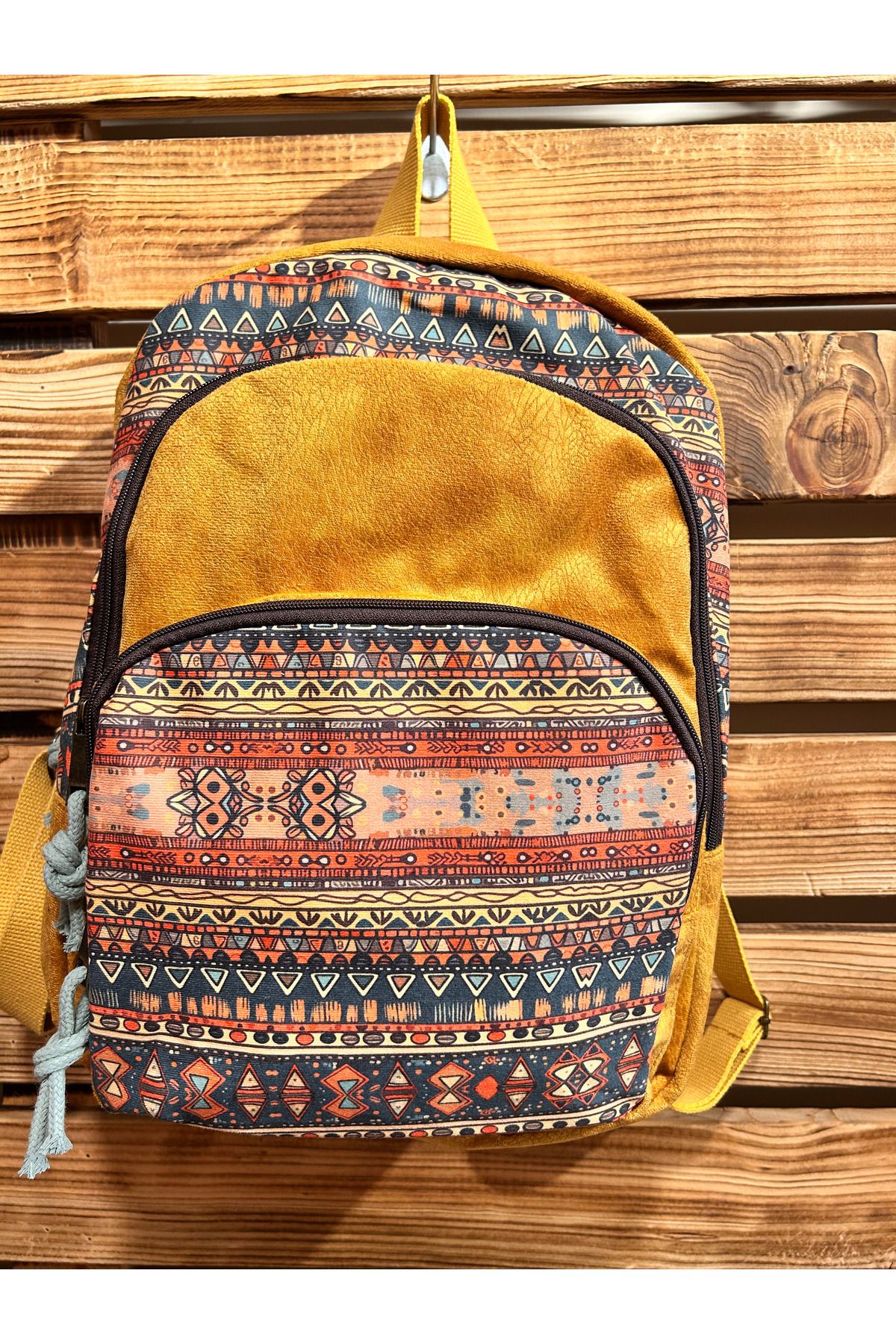 Mona Etnik-Ethnic Pattern Bohemian Style 3 Compartments Durable and Waterproof Stylish Backpack 1