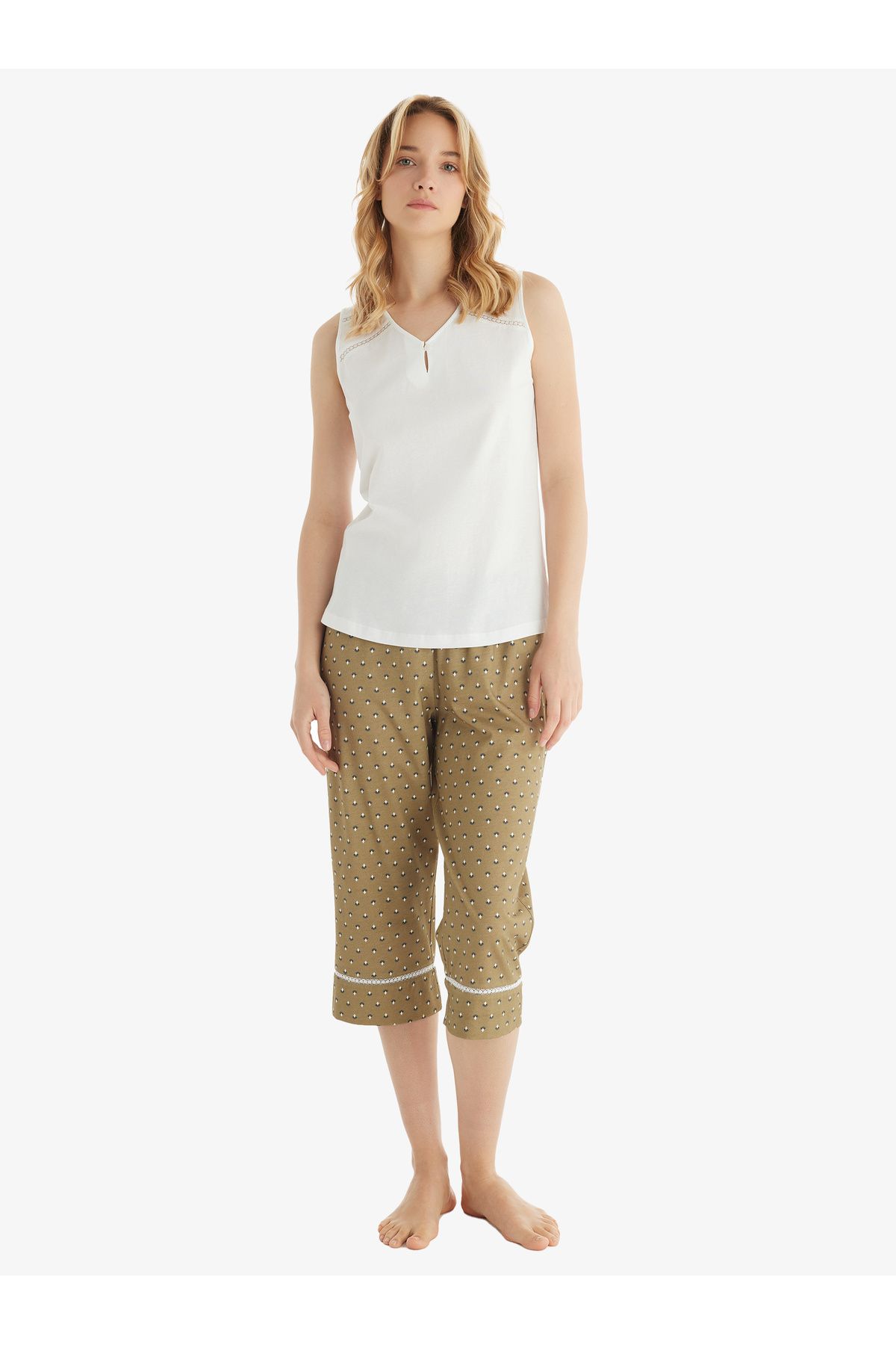 Blackspade Set Pijamale Alb Pentru Femei Femeie - XL
