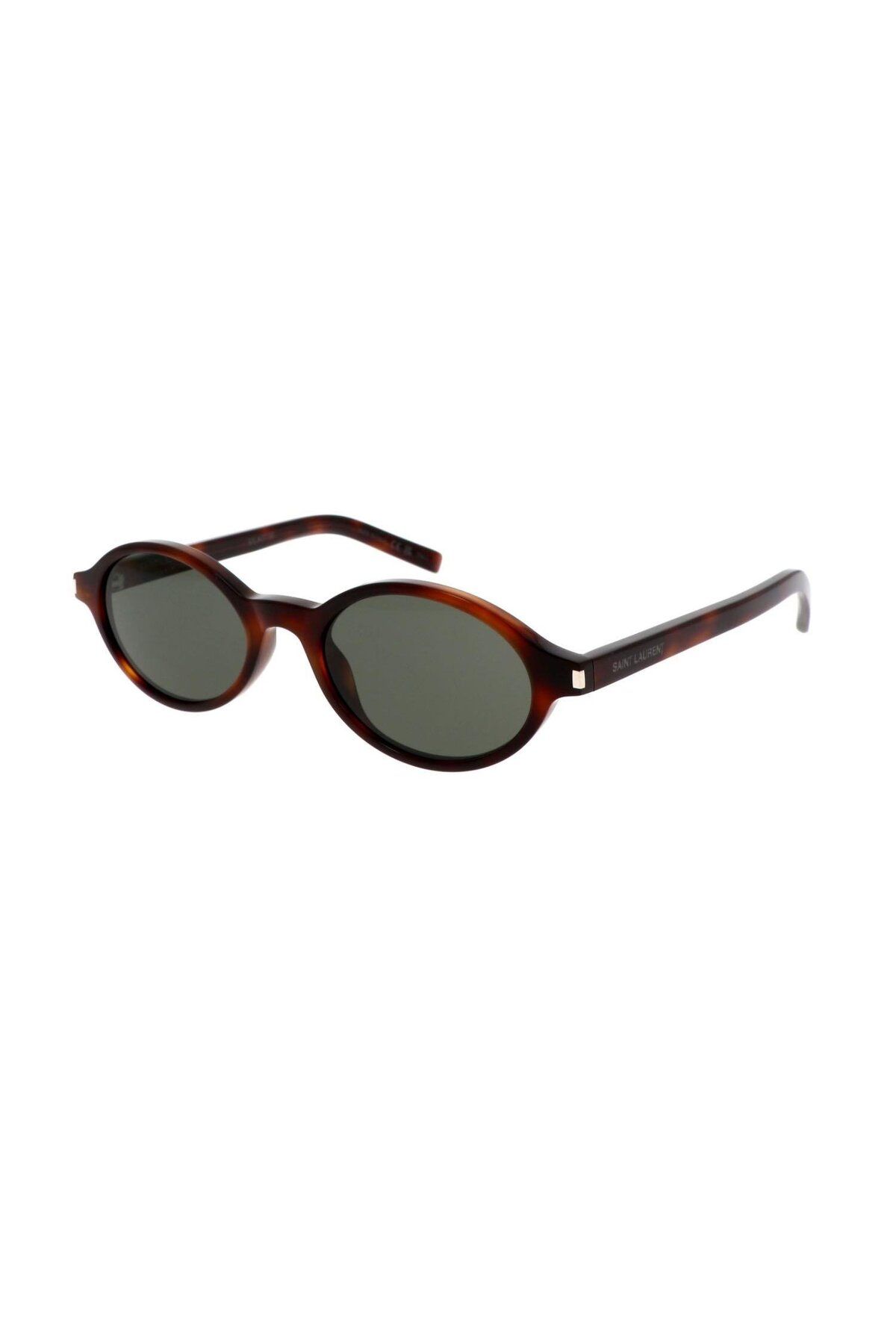 Saint Laurent-Sl 751 Jeanne 003 50 Unisex Oval Melted Brown Bone Sunglasses 1