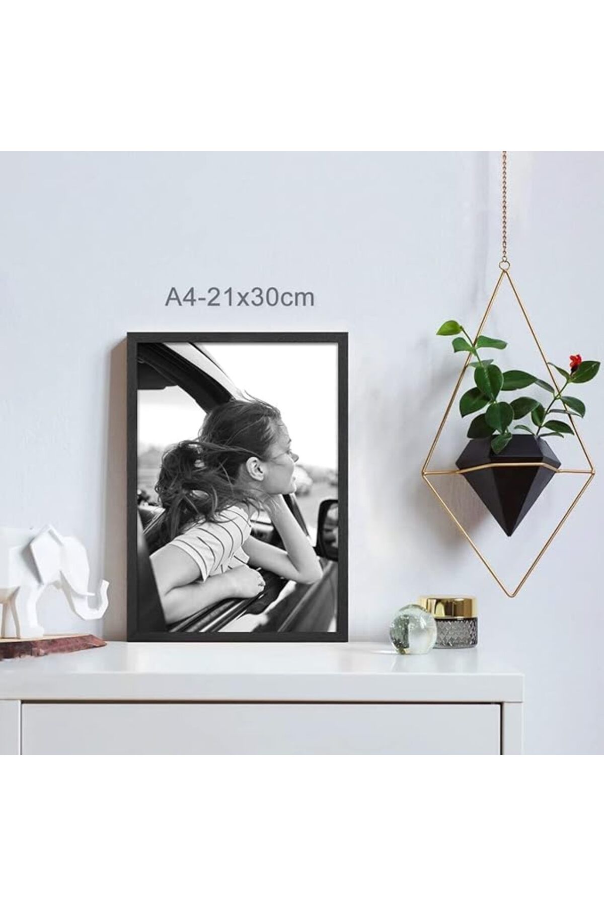 ATOBART-A4 Black Wood Photo Frame 21x30cm for Wall/Table Display, Set of 2, Horizontal/Vertical 6