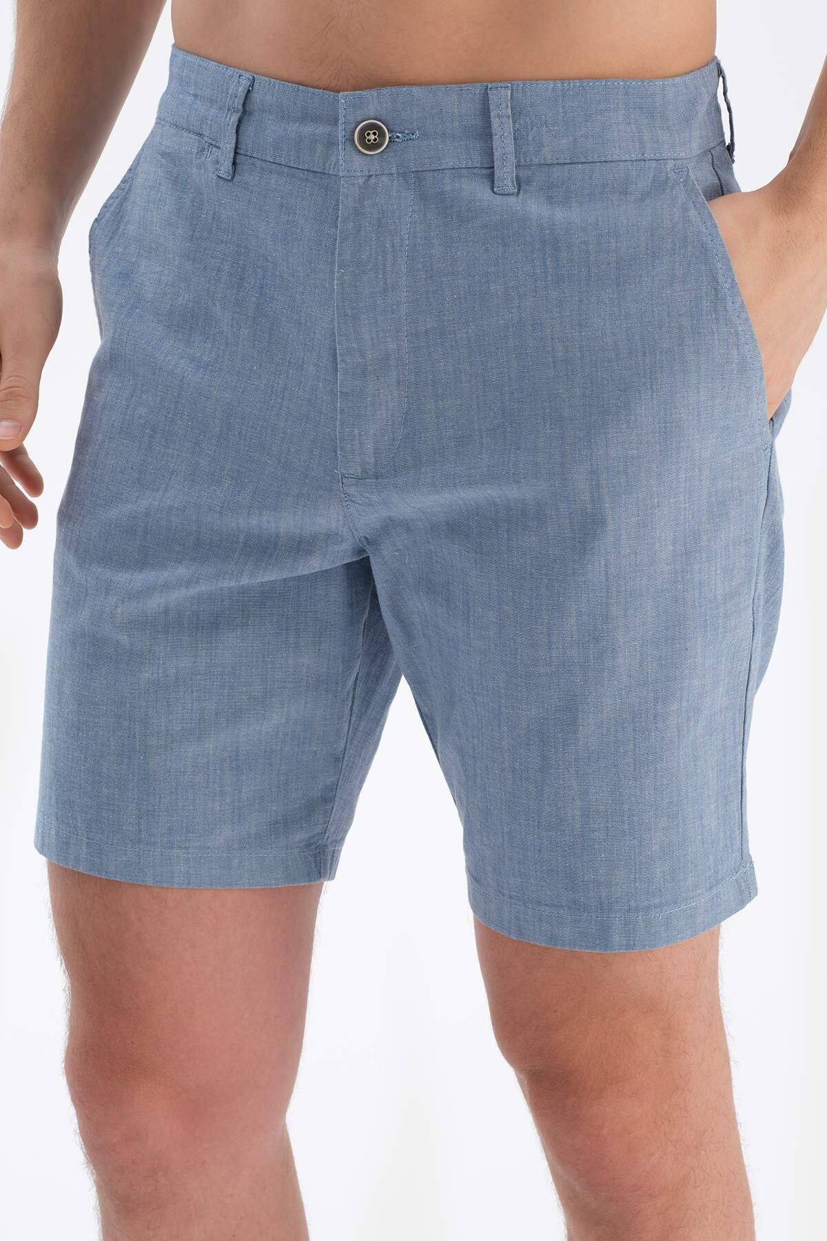 Dagi-Indigo Woven Shorts 6