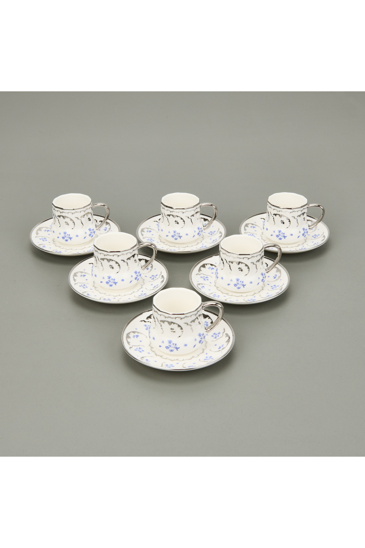 MİEN-Colorful Mien Blue Coffee Cup 12 Pieces 2