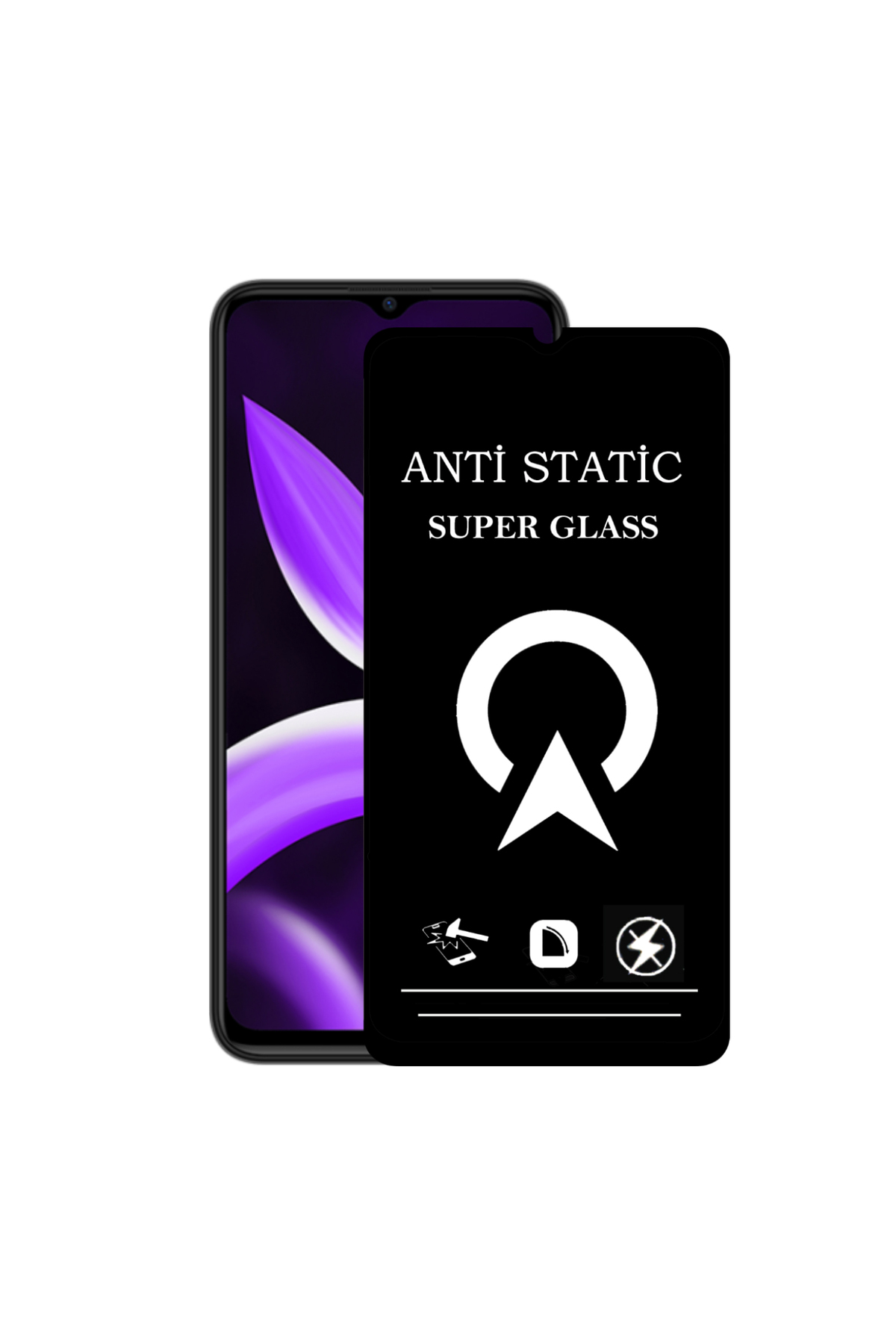 Omix X5 ile Uyumlu Tam Kaplayan Anti Statik Görünmez Safir Ekran Koruyucu Hayalet Cam