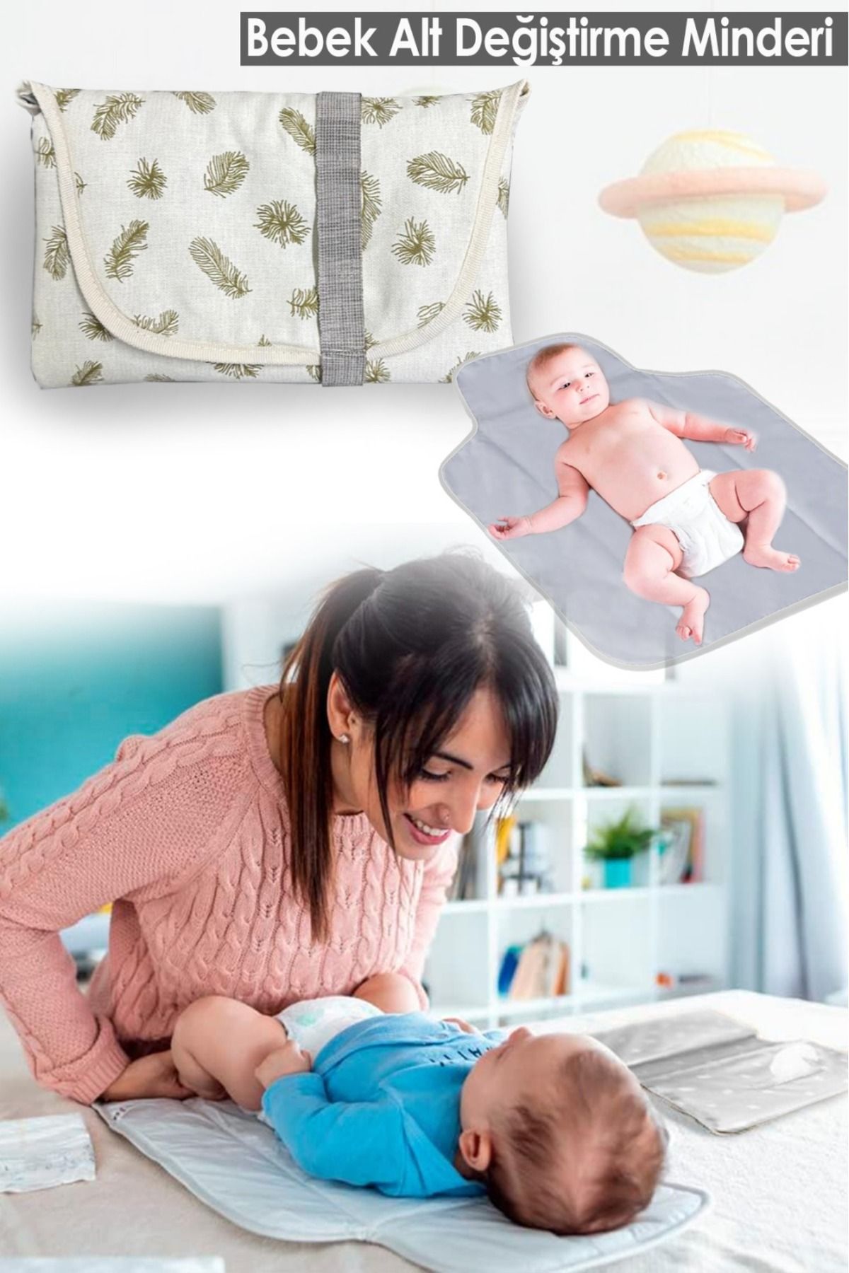 ALİTA TEXTILE Bebek Bakim Örtüsü, Alt Açma Mi̇nderi̇, Bebek Alt Açma, Sivi Geçi̇rmez Kumaş, Bebek Alt Deği̇şti̇rme