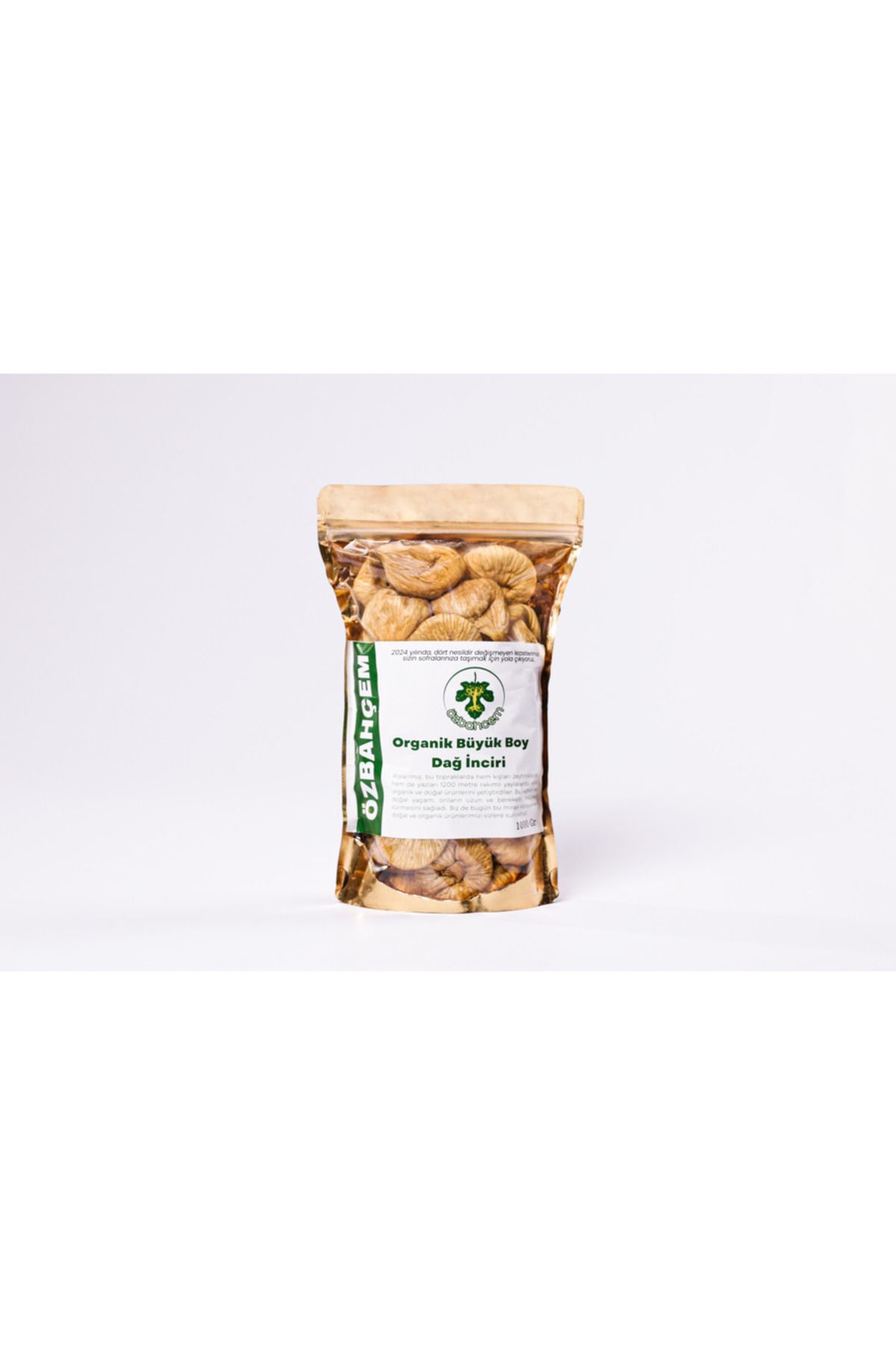 ÖZBAHCEM Organik Büyük Boy Kuru Incir (36-40 KALİBRE) 1 Kg