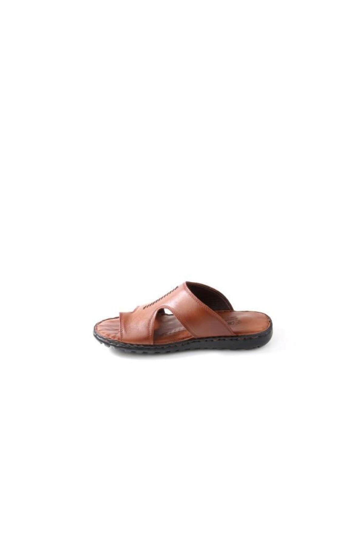 Papuçcity-Emr 02903 - Ortho Pedic Men's Leather Flip Flops 3