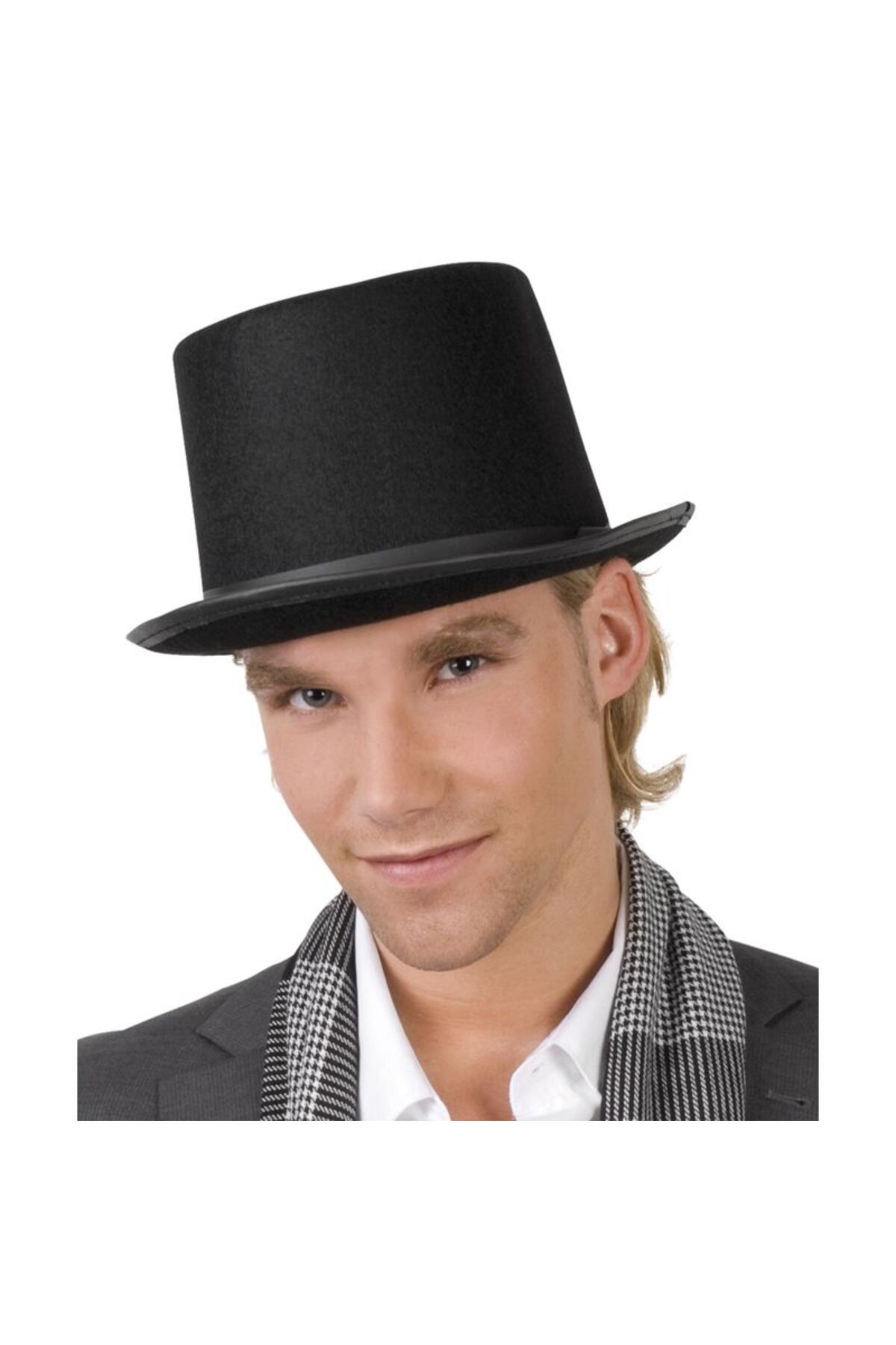 CPU ELEKTRONİK-Black Ringmaster Hat - Nessiworld Second Quality Adult 15cm Fedora Hat 3
