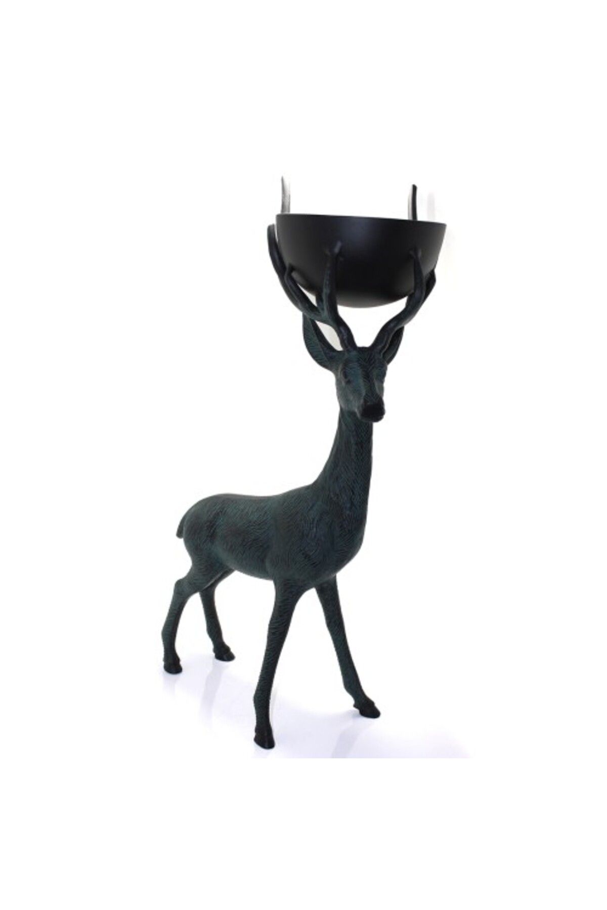 Kapamarka Metal Geyikli Kase 75 Cm