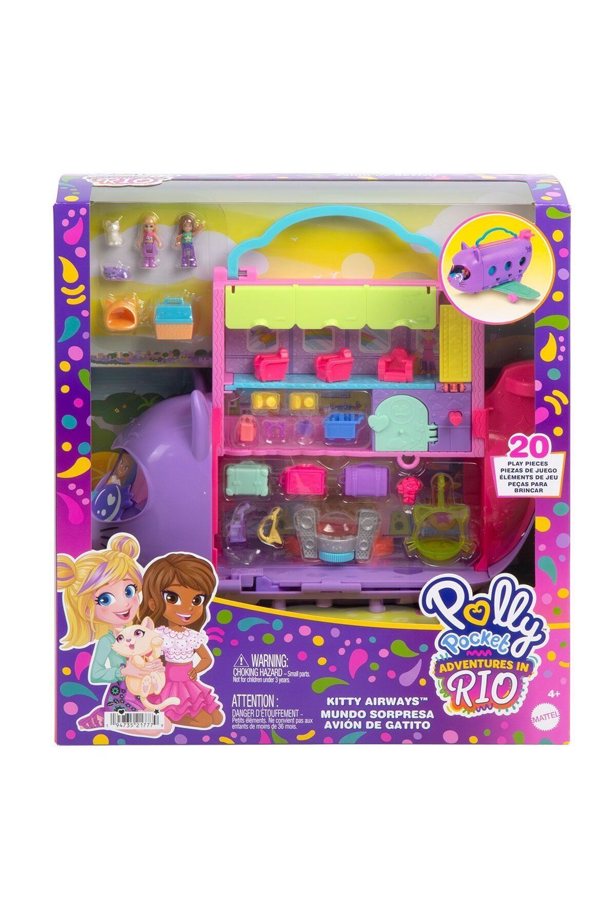 Neco HWP19 Polly Pocket Adventures in Rio Uçak Oyun Seti