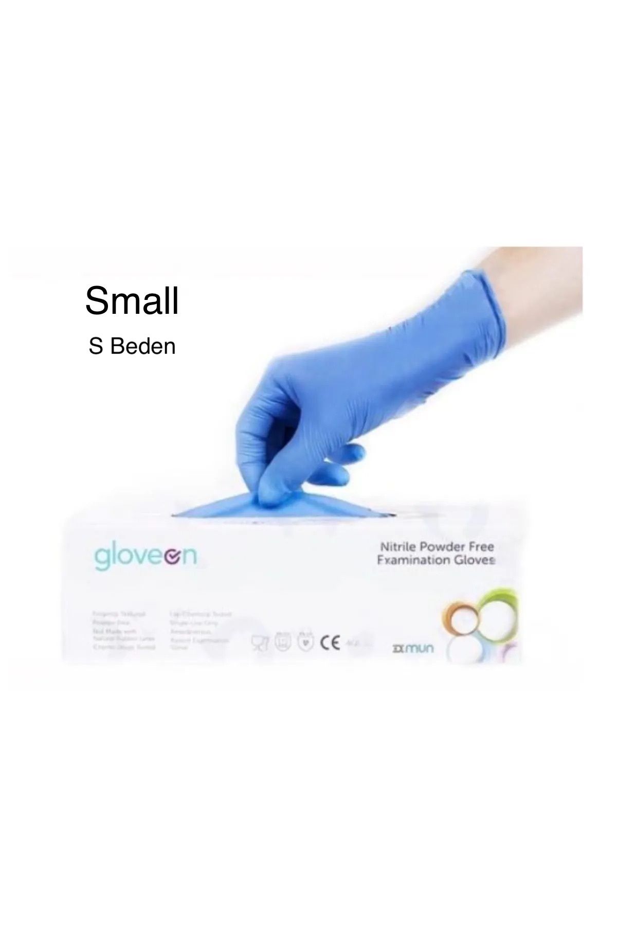 gloveon Pudrasız Nitril Eldiven Small 100'lü Paket