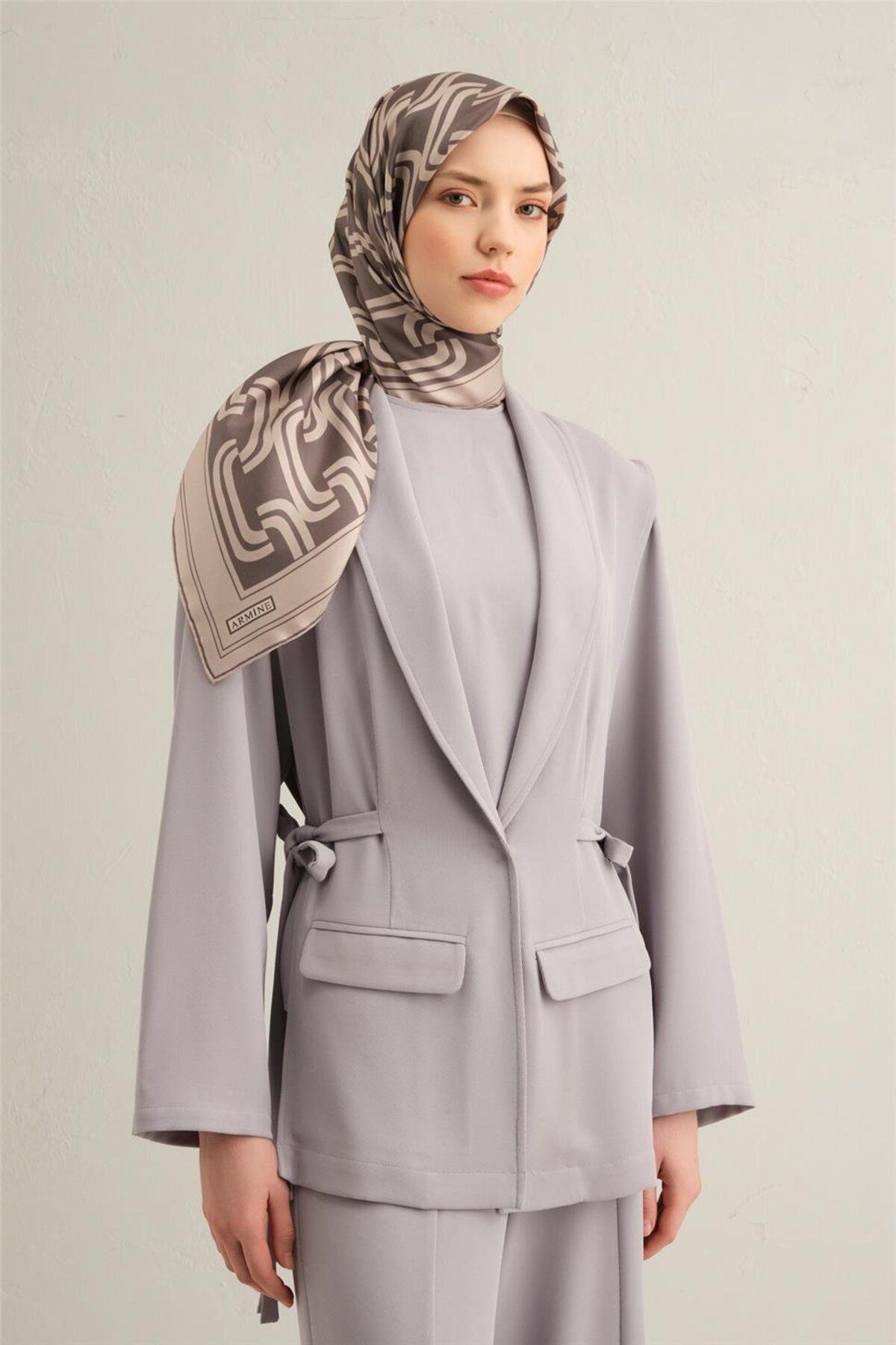Armine-وشاح من نسيج التويل من الحرير الخالص 9343-02 2