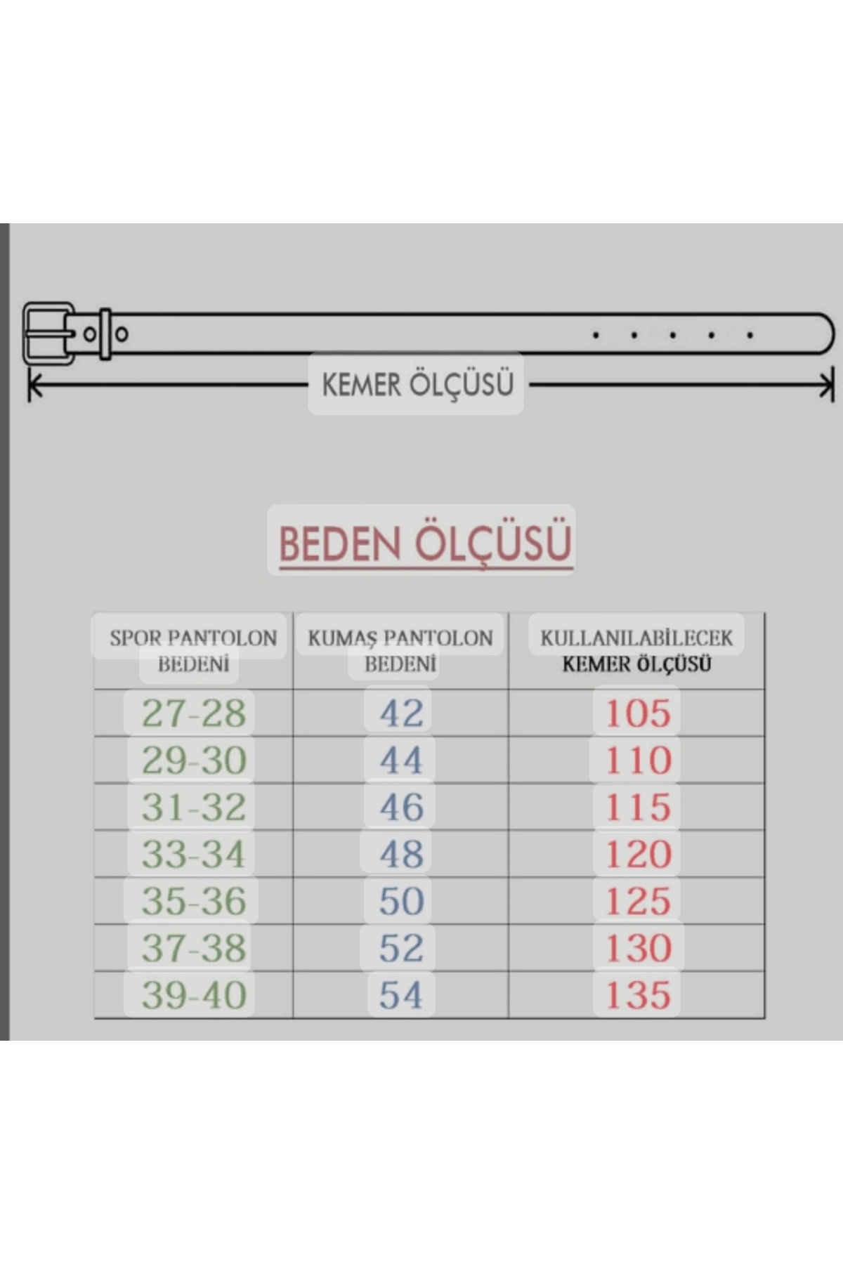 Mia Belt Erkek Kemer Kahverengi Kot ve Kanvasa Uygun 4cm görsel 4