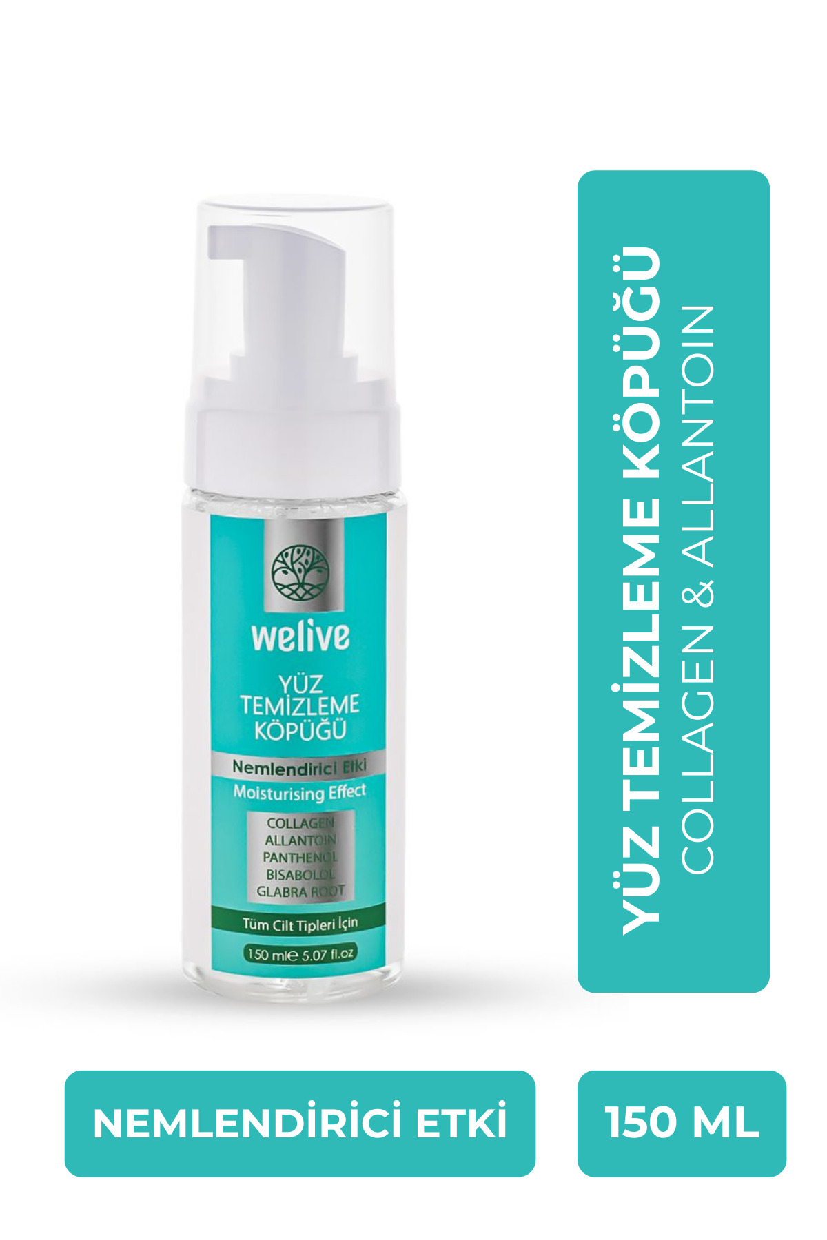 Kolajenli Yüz Yıkama Köpüğü 150 ml | Nemlendirici – Arındırıcı – Cilt Bariyerini Destekler — welive1022 — تصویر 6 از 7