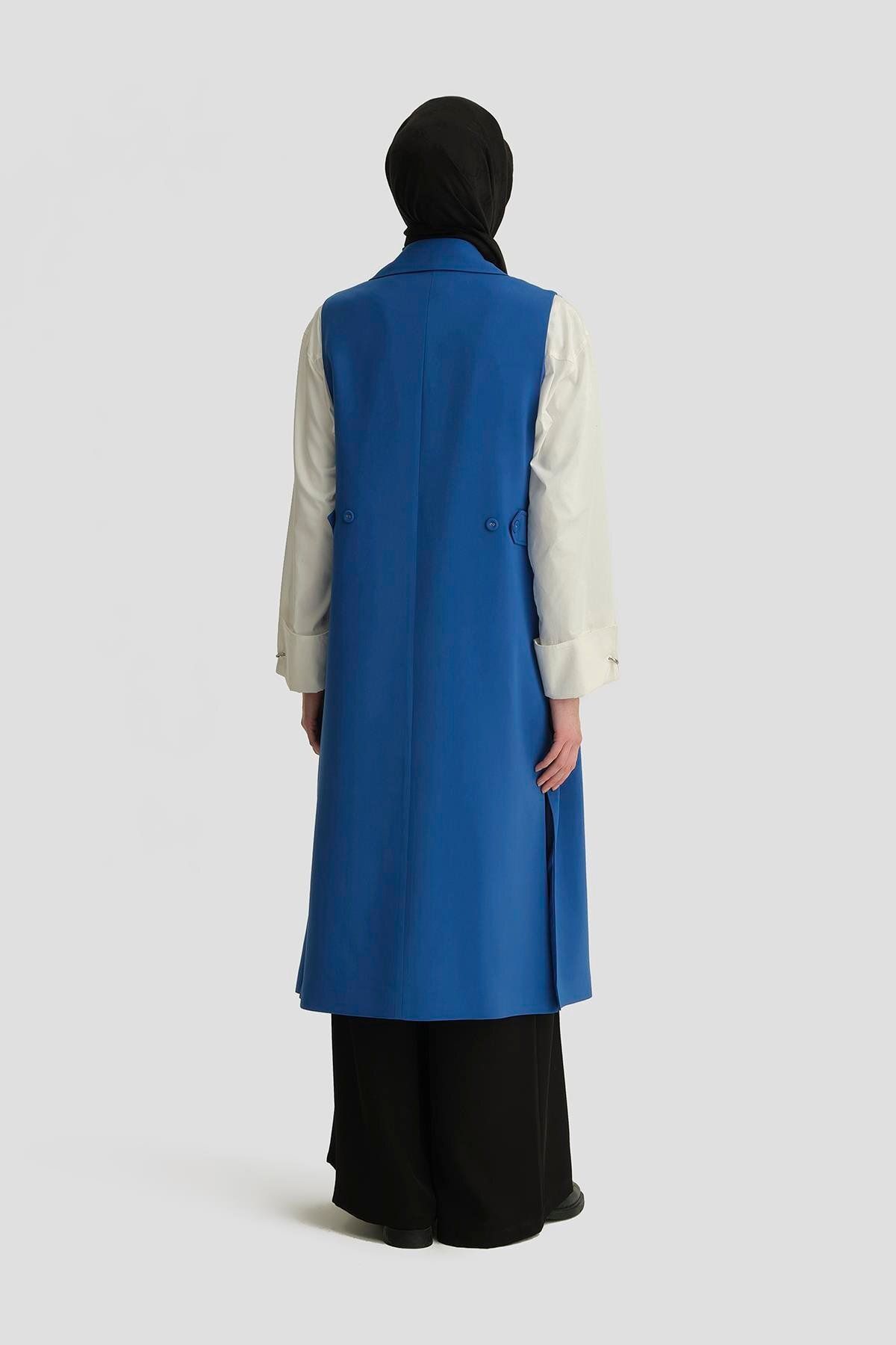 Armine-Epaulette Vest 24K4201 - Cobalt 6