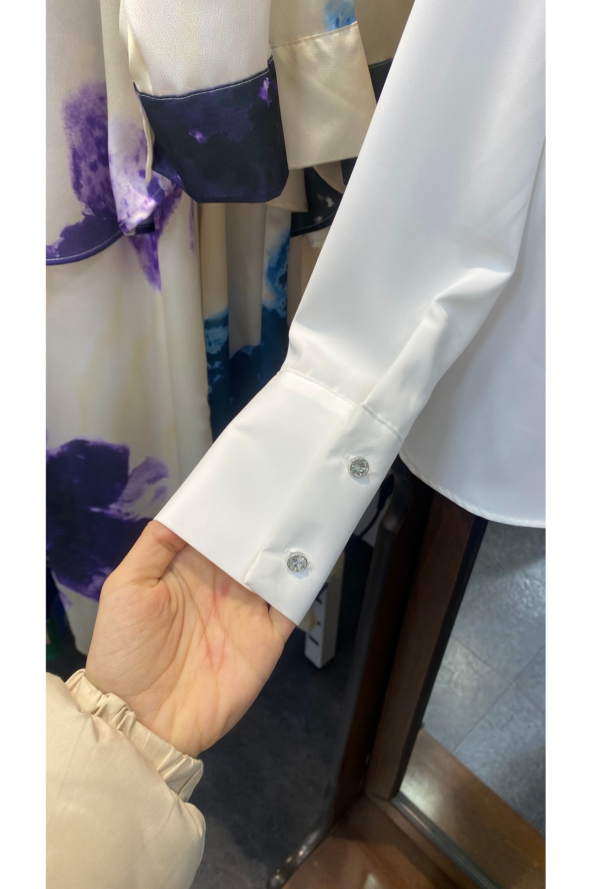 PERA MODA  Önü Fırfırlı Dökümlü Iç Göstermeyen Bluz Şık Gömlek - Görsel 6