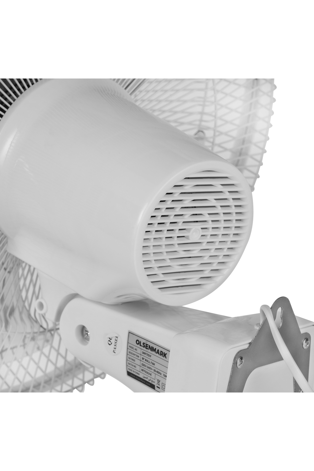 Olsenmark-Wall Fan, 16 Inch - Two Pull String Switch - 3 Speed Setting 3