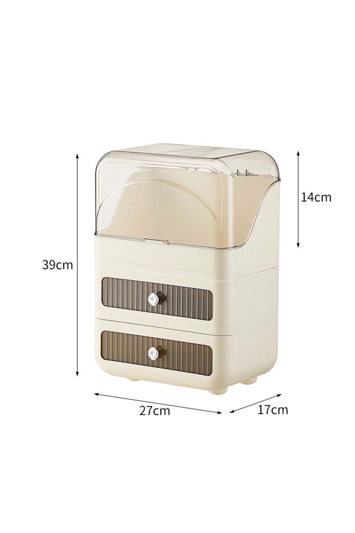 sharpdo-Household Large-Capacity Double-Layer Drawer Storage Box Storage Rack 7